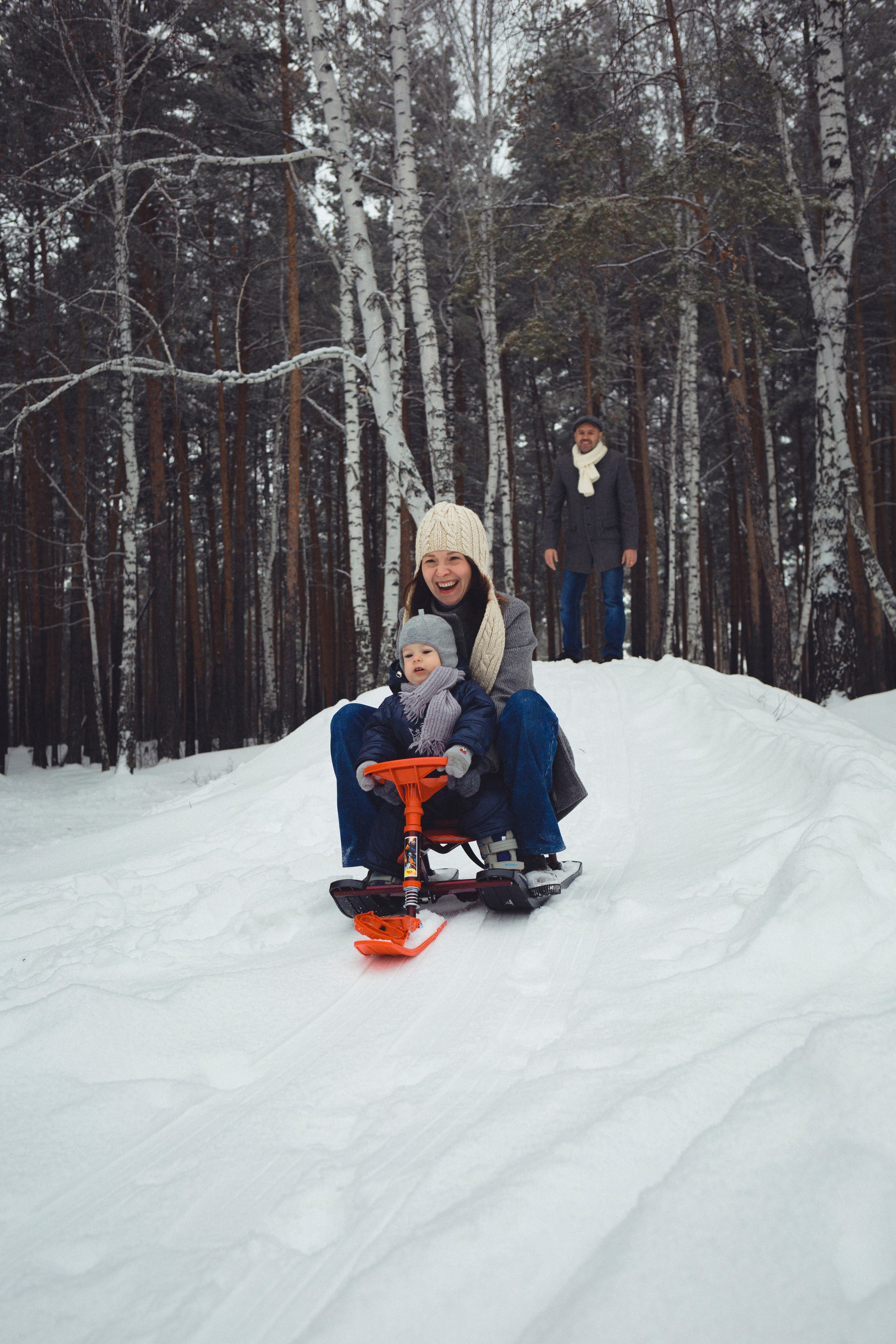 Семейная фотосессия в зимнем лесу. Марина Рерих — портретный фотограф в Екатеринбурге