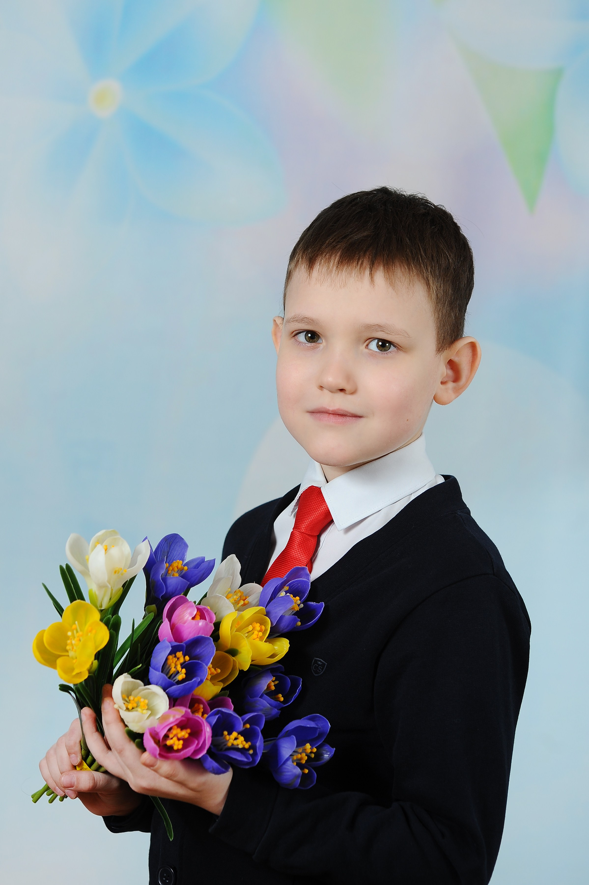 Весенние цветы 25. Детский портрет