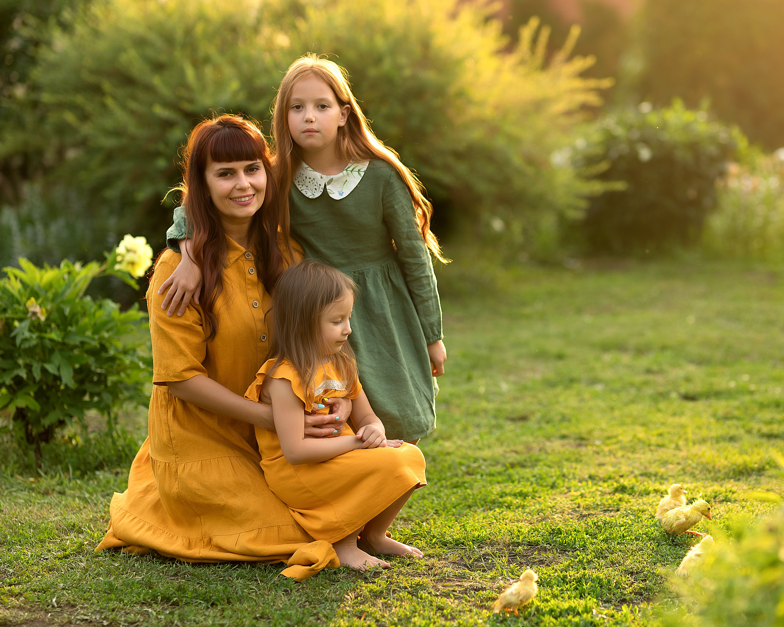 Семейная фотосессия с утятами. Детский и семейный фотограф в Челябинске Мандрикова Светлана