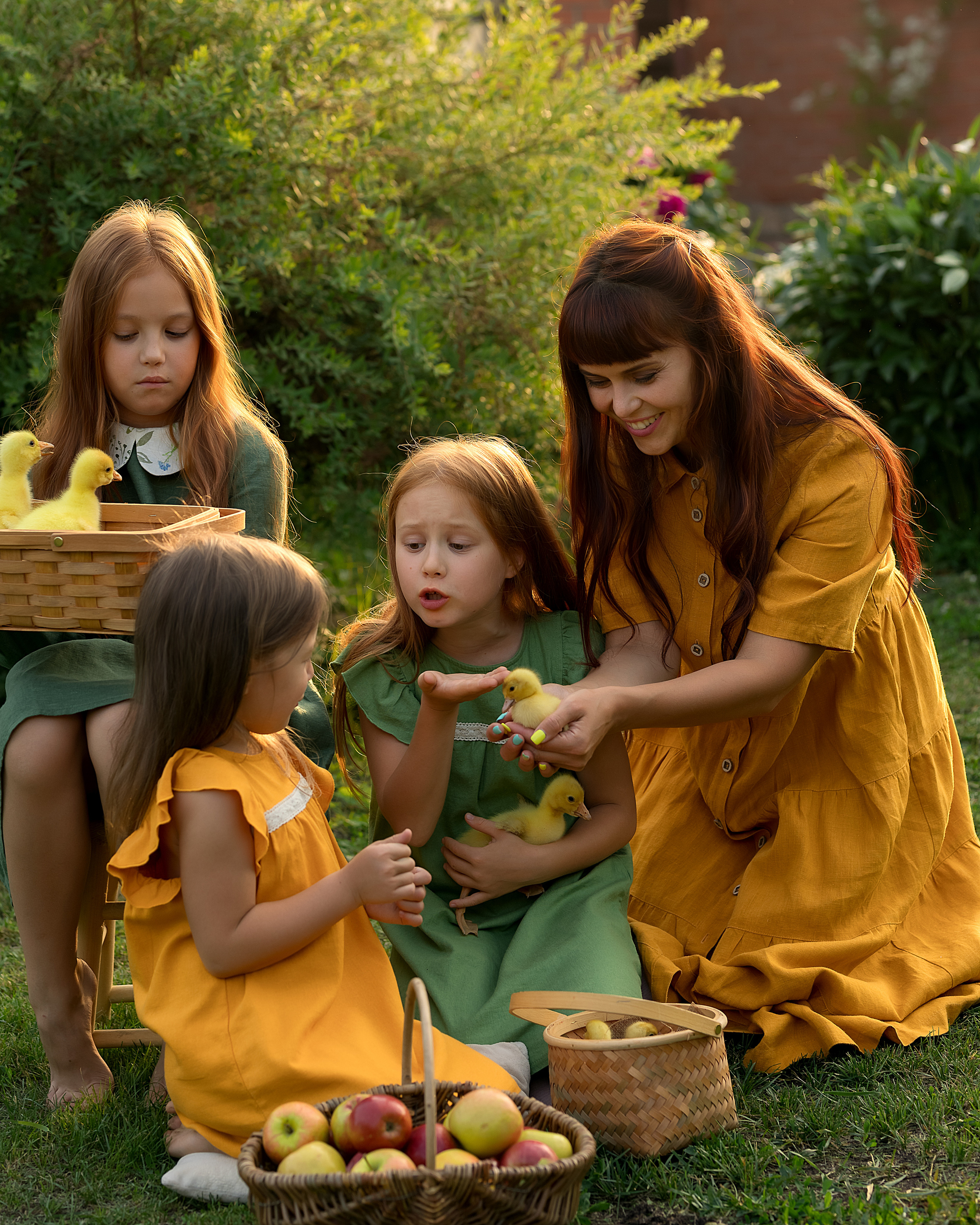 Семейная фотосессия с утятами. Детский и семейный фотограф в Челябинске Мандрикова Светлана