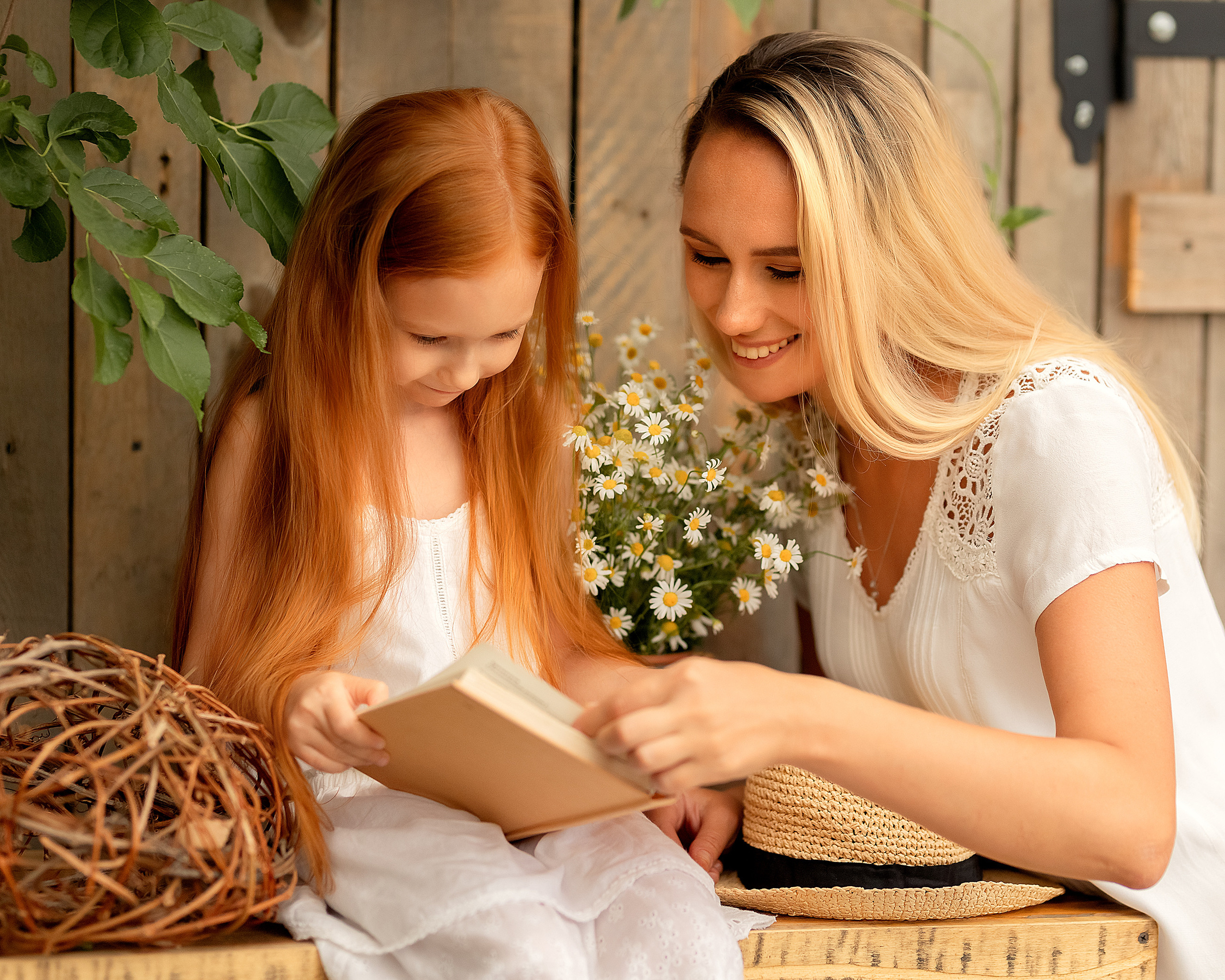 Светлана и Вика (ромашки). Детский и семейный фотограф в Челябинске Мандрикова Светлана