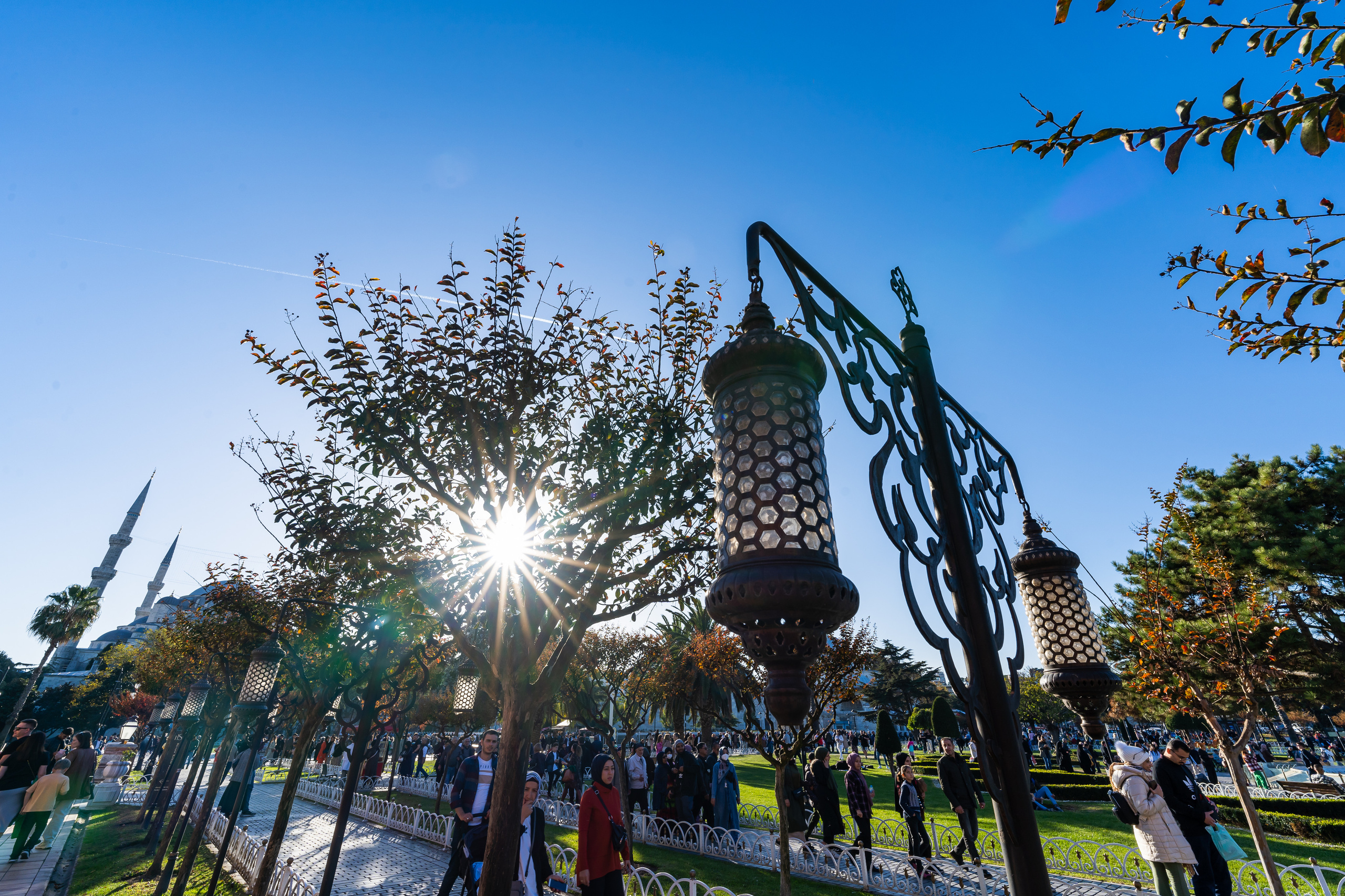 У Голубой Мечети в Стамбуле