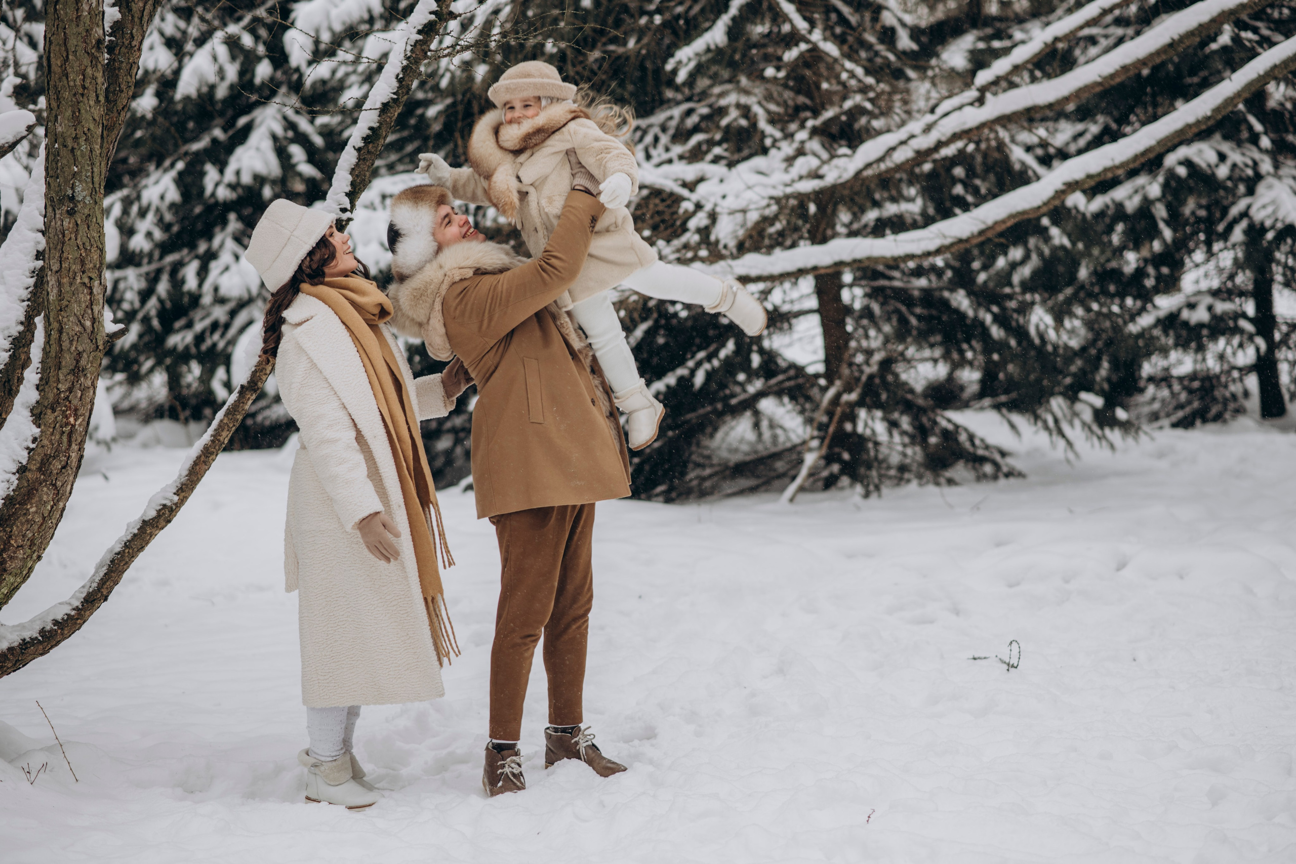 Зимняя фотосессия с Альпаками. Свадебный фотограф в Дмитрове