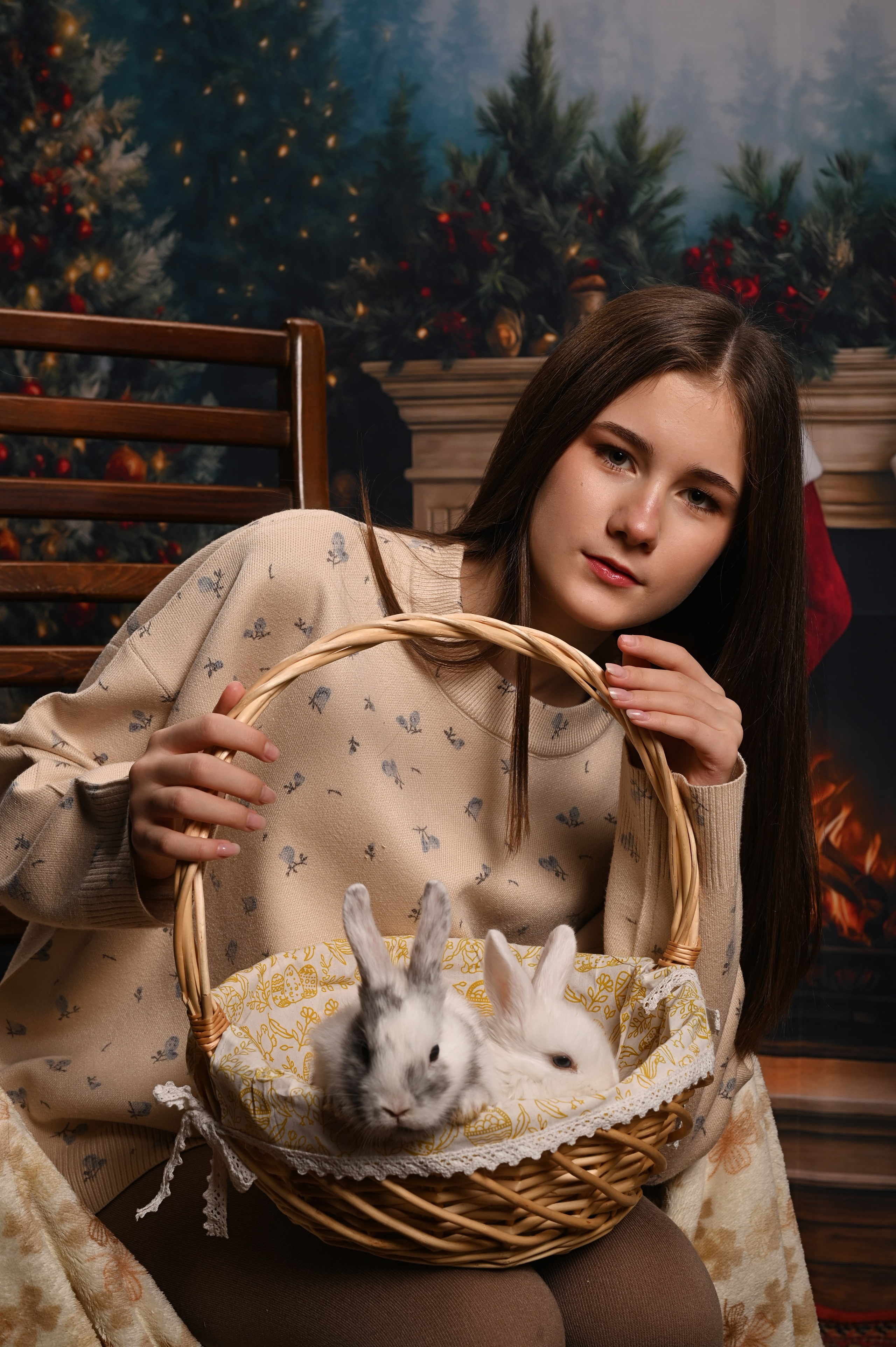 Кролик Рождество. Детский фотограф в Новокузнецке Николай Чекалин