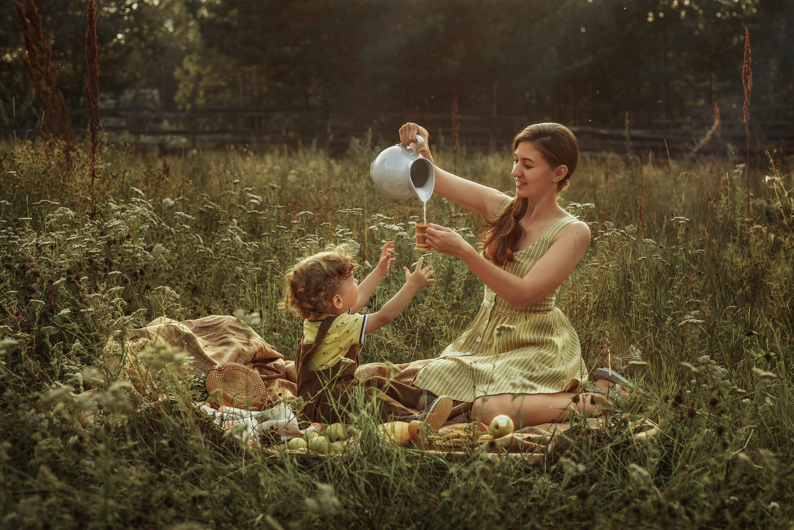 Семейная фотосессия на природе. Семейный фотограф в Братске Маклакова Татьяна