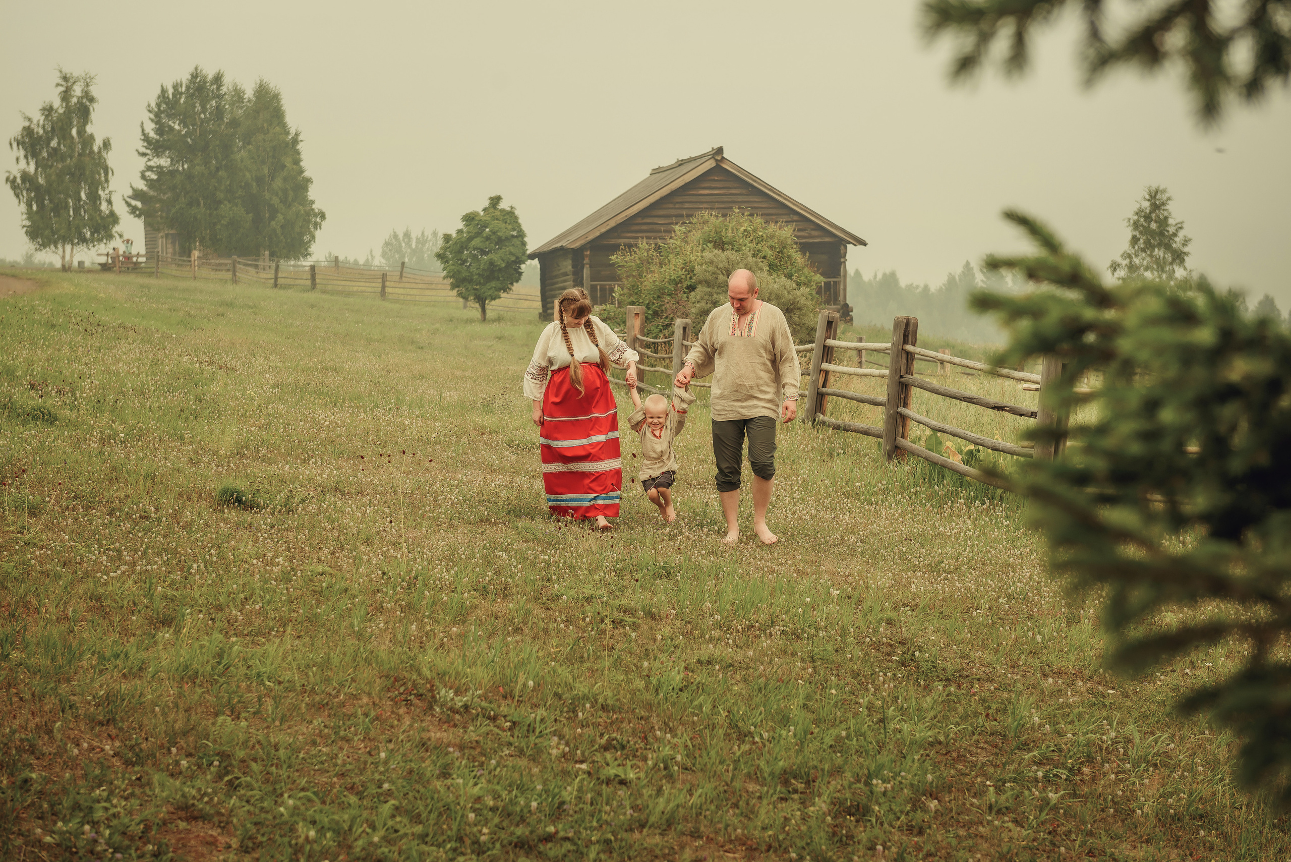 Семейная фотосессия на природе. Семейный фотограф в Братске Маклакова Татьяна