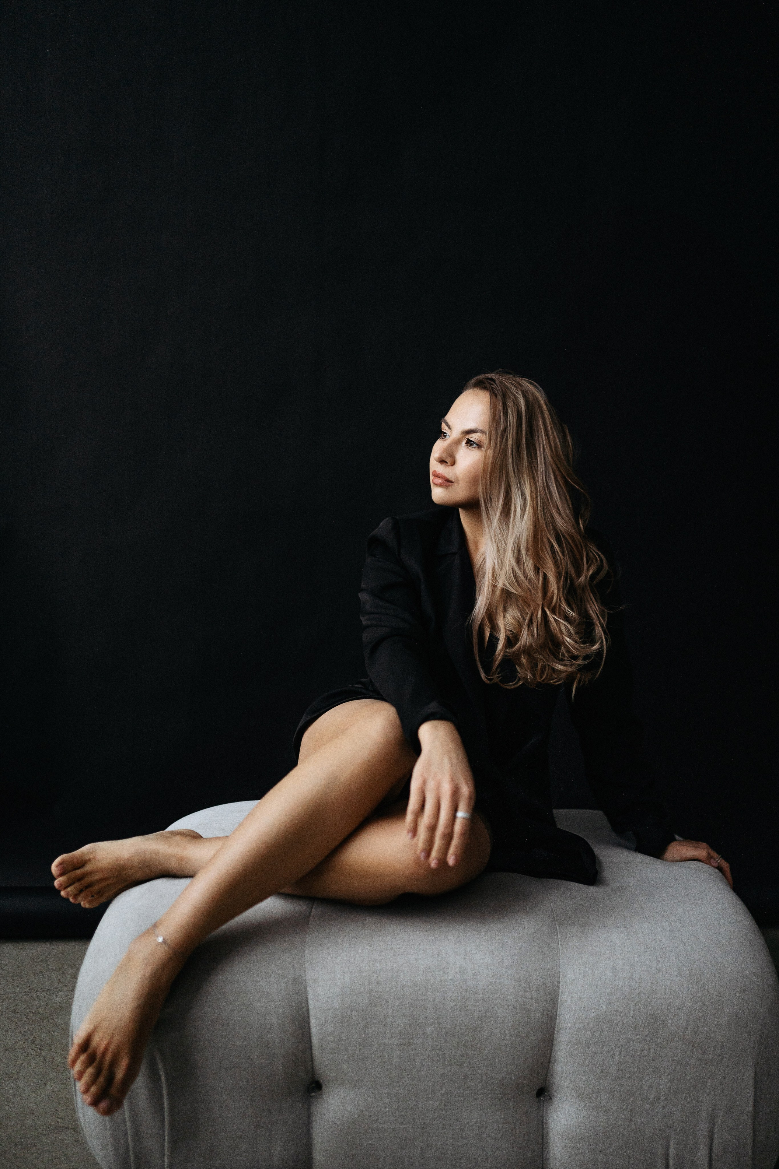 Марина в студии. Портретный фотограф в Москве Ольга Акушко