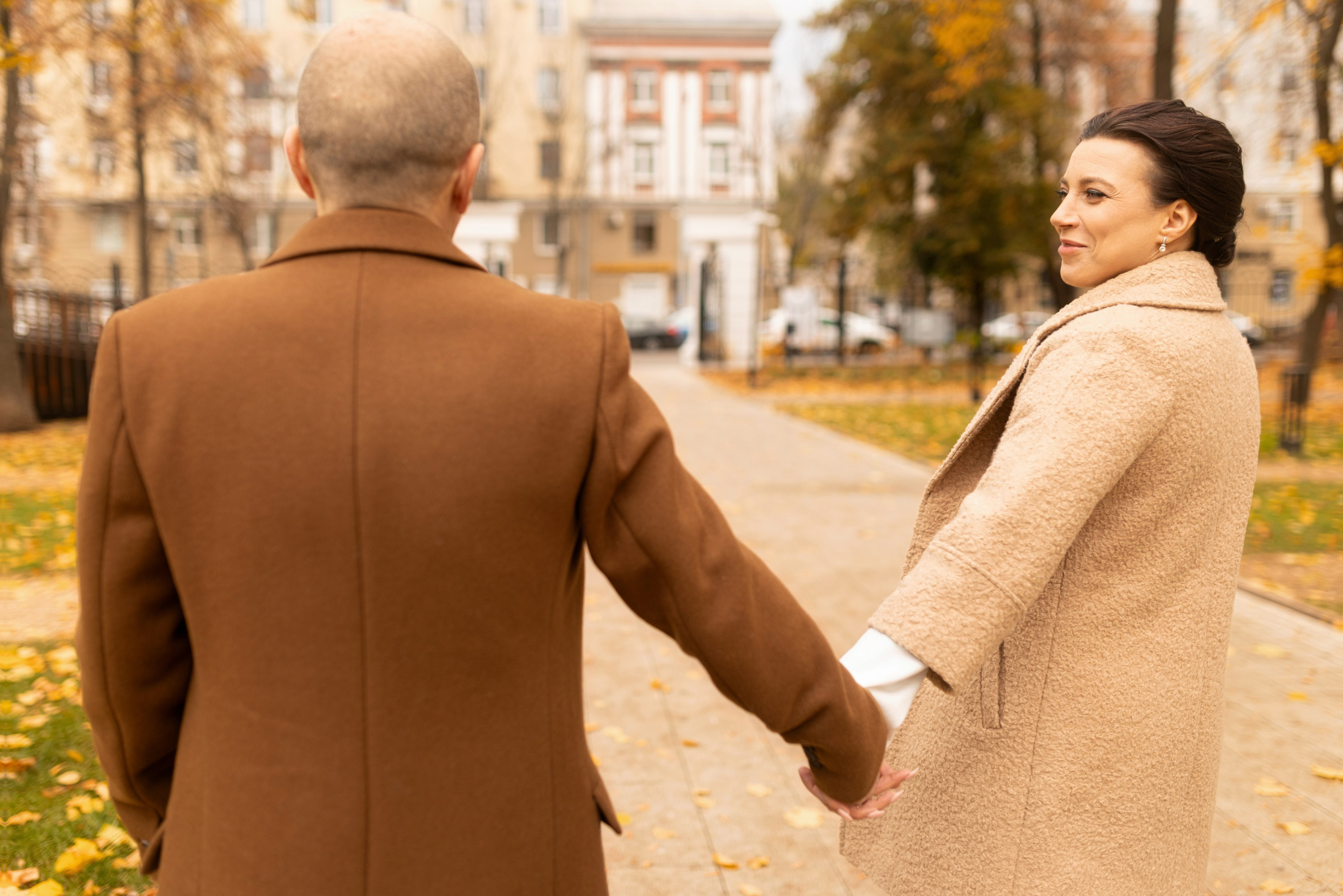 Алексей и Евгения. Свадебная прогулка в позднем октябре. Дмитрий Шульгин, портретный фотограф в Воронеже