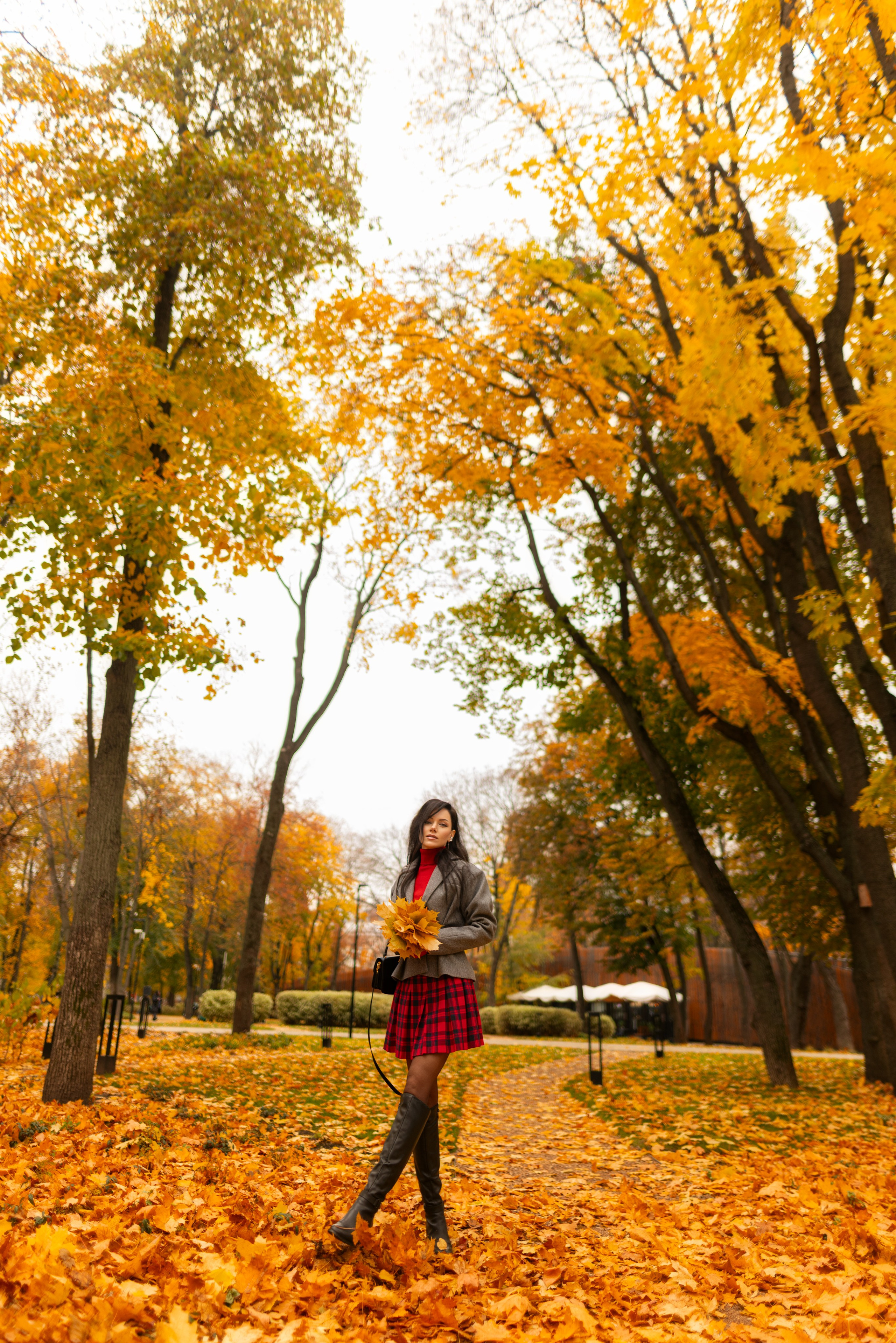 Фотосет с Екатериной в парке на осеннюю тему для «себя»