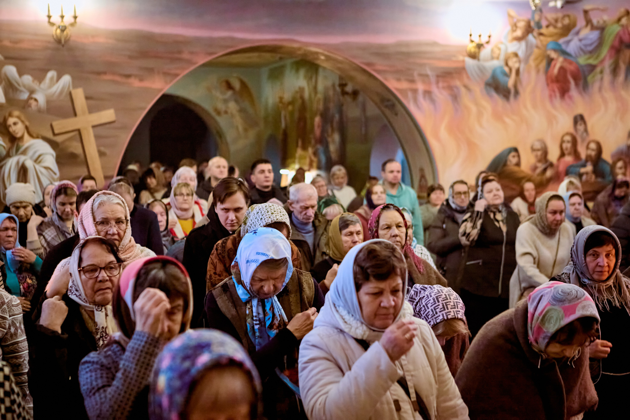 Фотографии во время богослужения