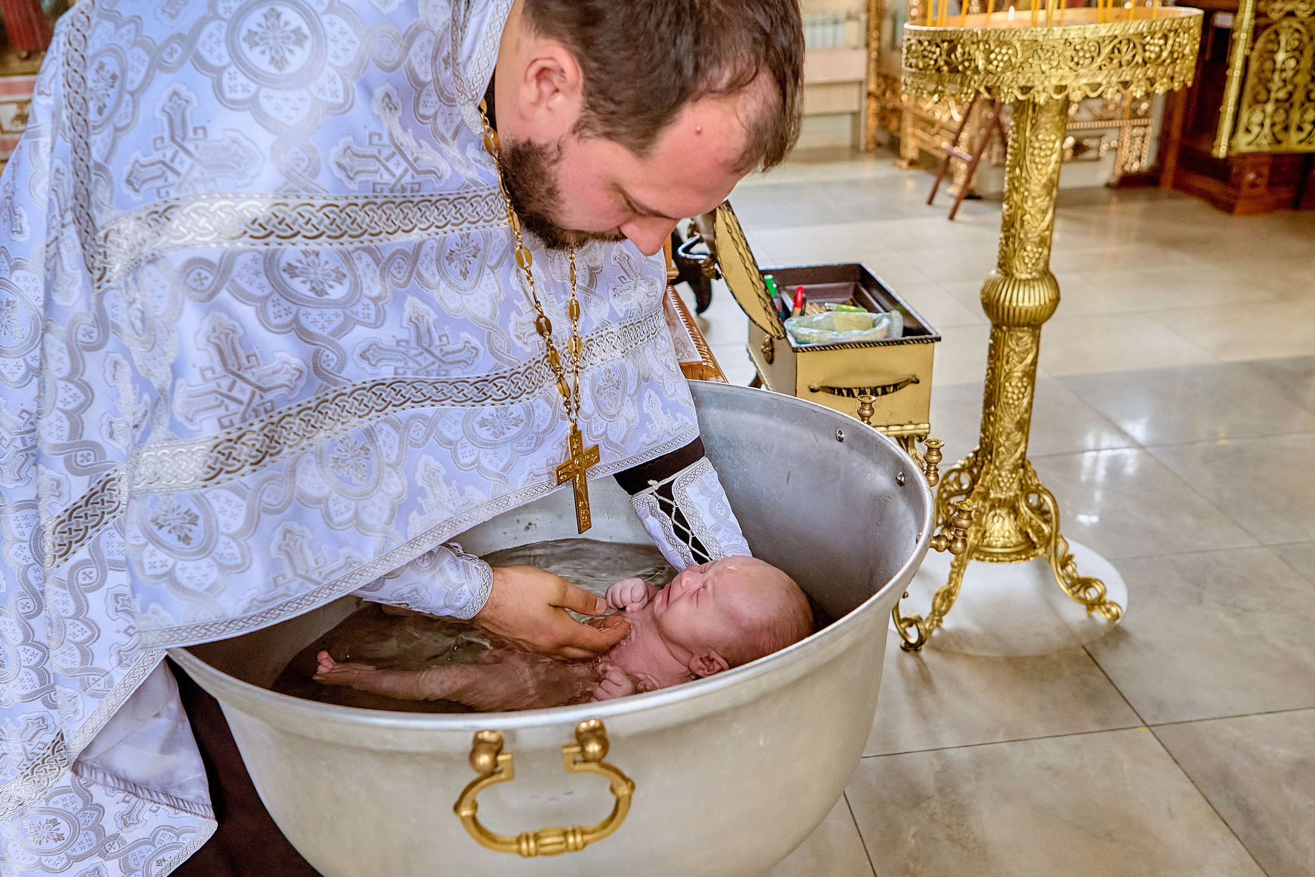 Таинство Крещения младенца Марка