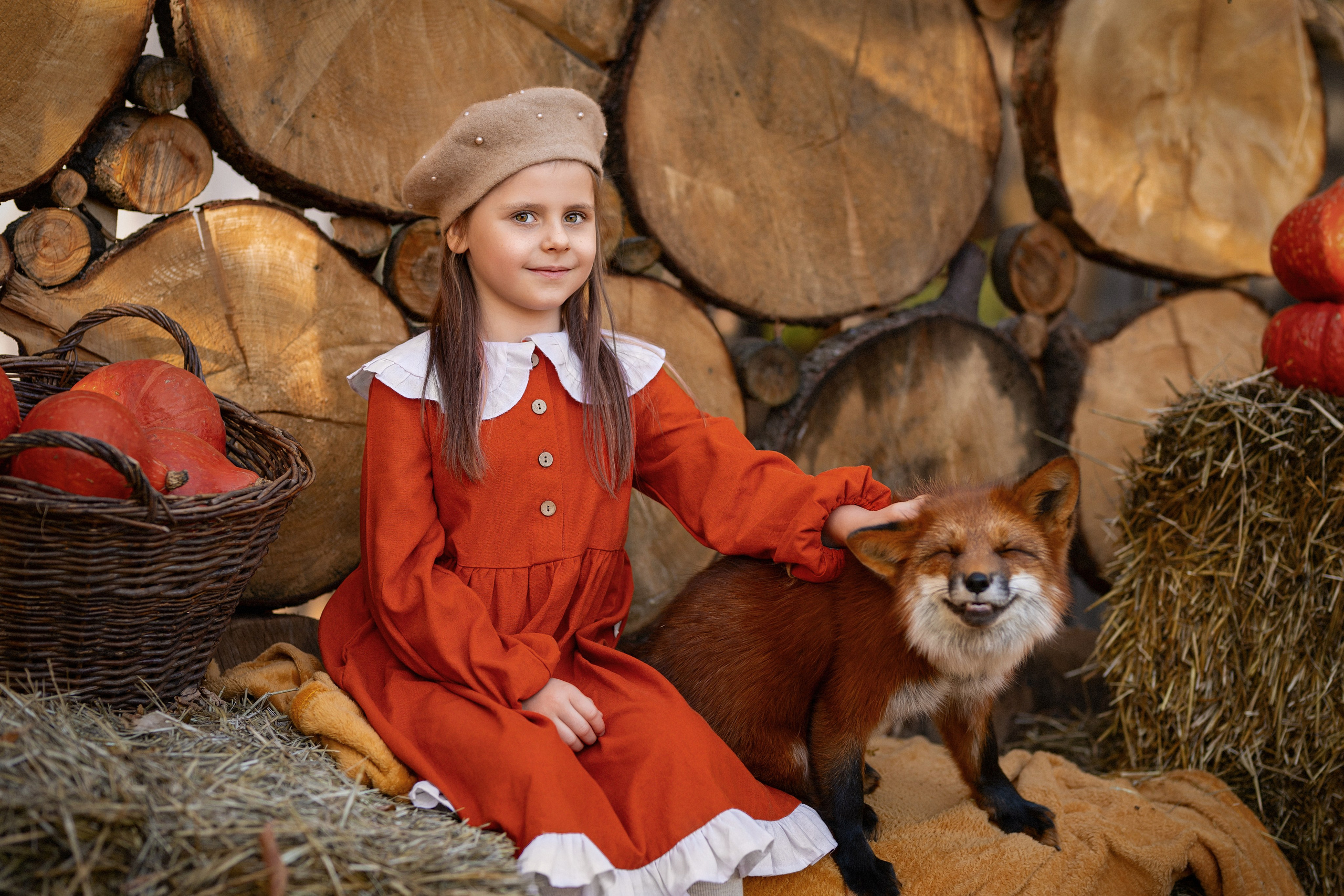 Детская фотосессия с животными. Трубинова Екатерина | Семейный фотограф | Москва