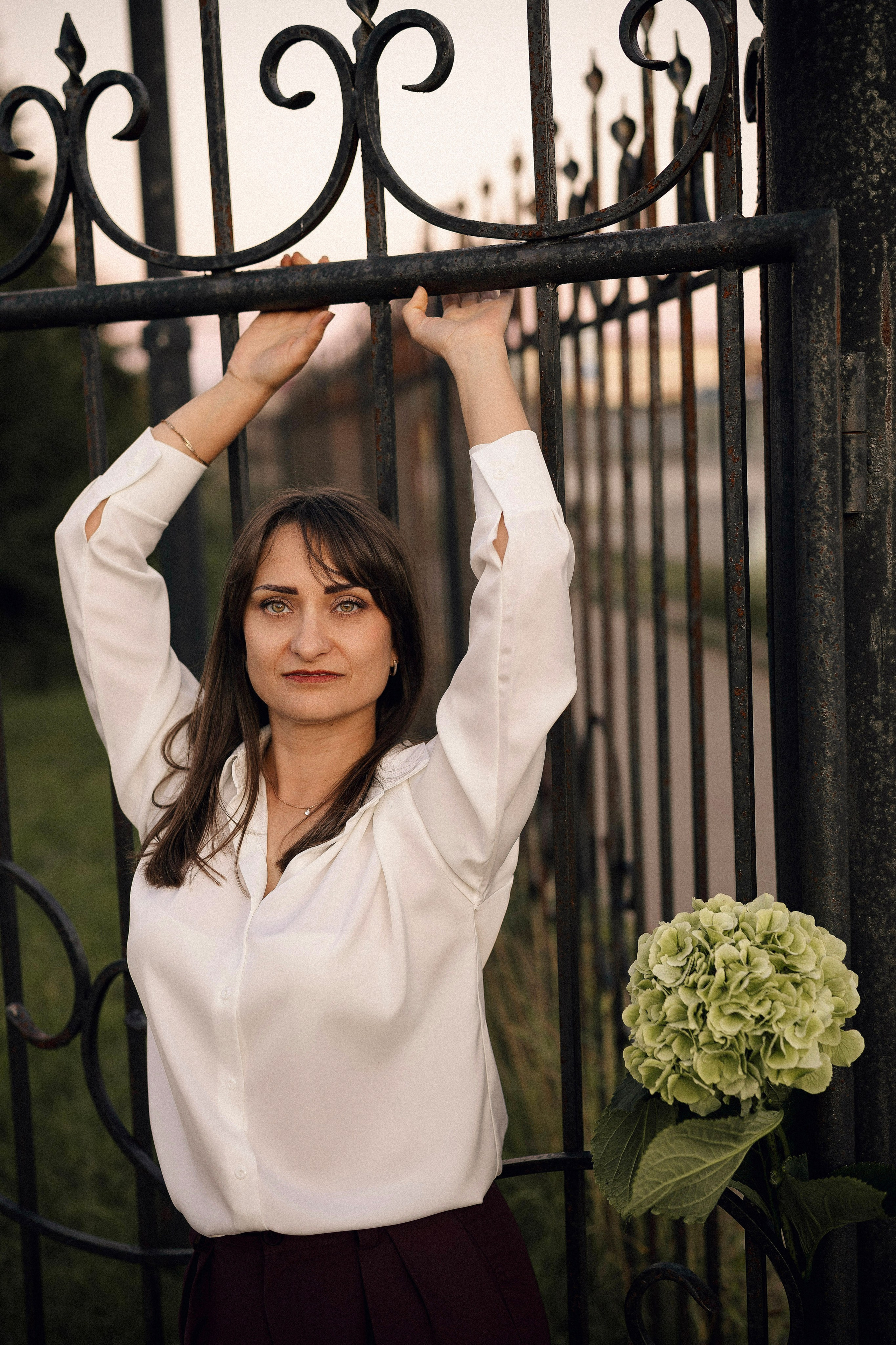 Натали с гортензией. Портретный, семейный и свадебный фотограф в Нарьян-Маре