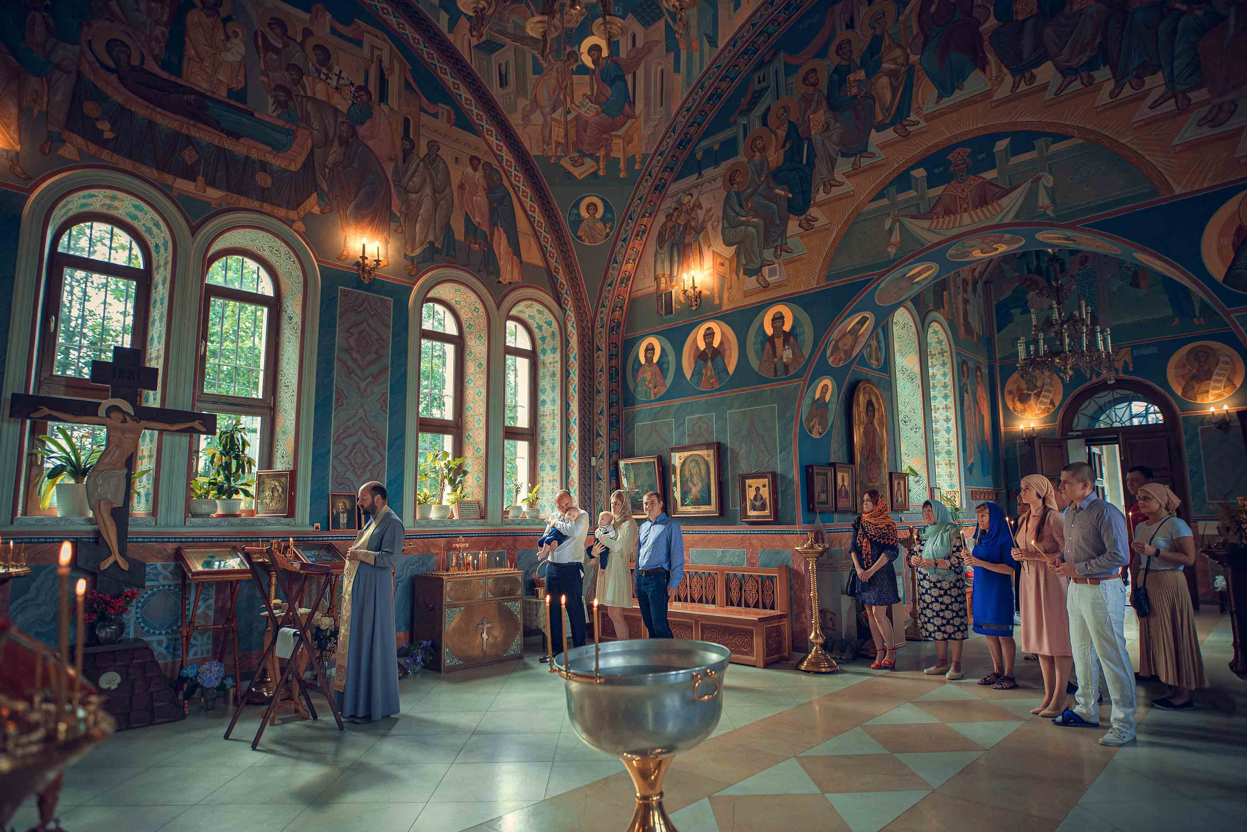 Таинство Крещения. Максим и Денис. Фотографии. Фотограф Стеценко Наталия. Одинцово, Москва, Московская область
