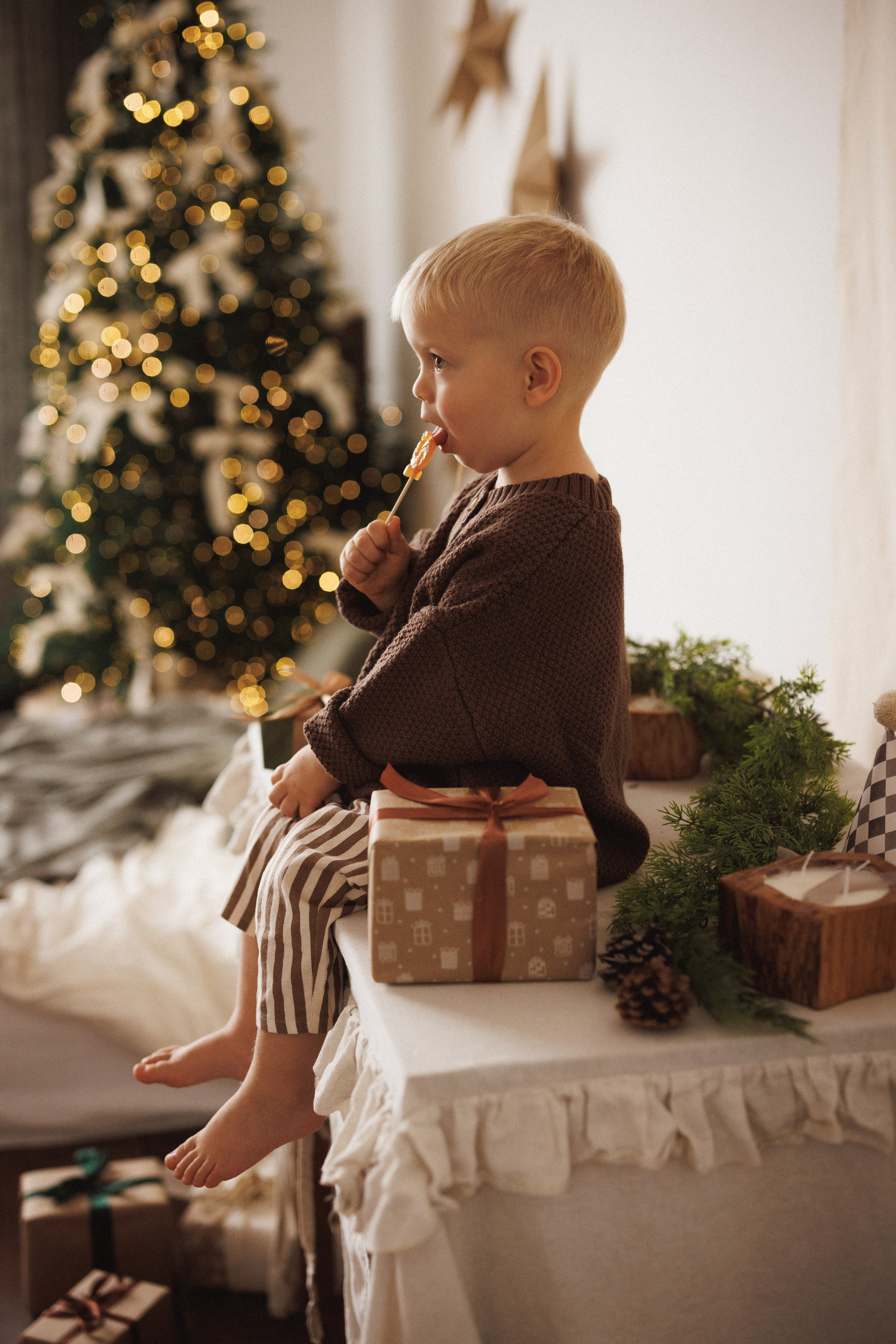 Новогодняя фотосессия в фотостудии «Mestone», город Краснодар. Семейный и детский фотограф в Краснодаре Анна Трашкова