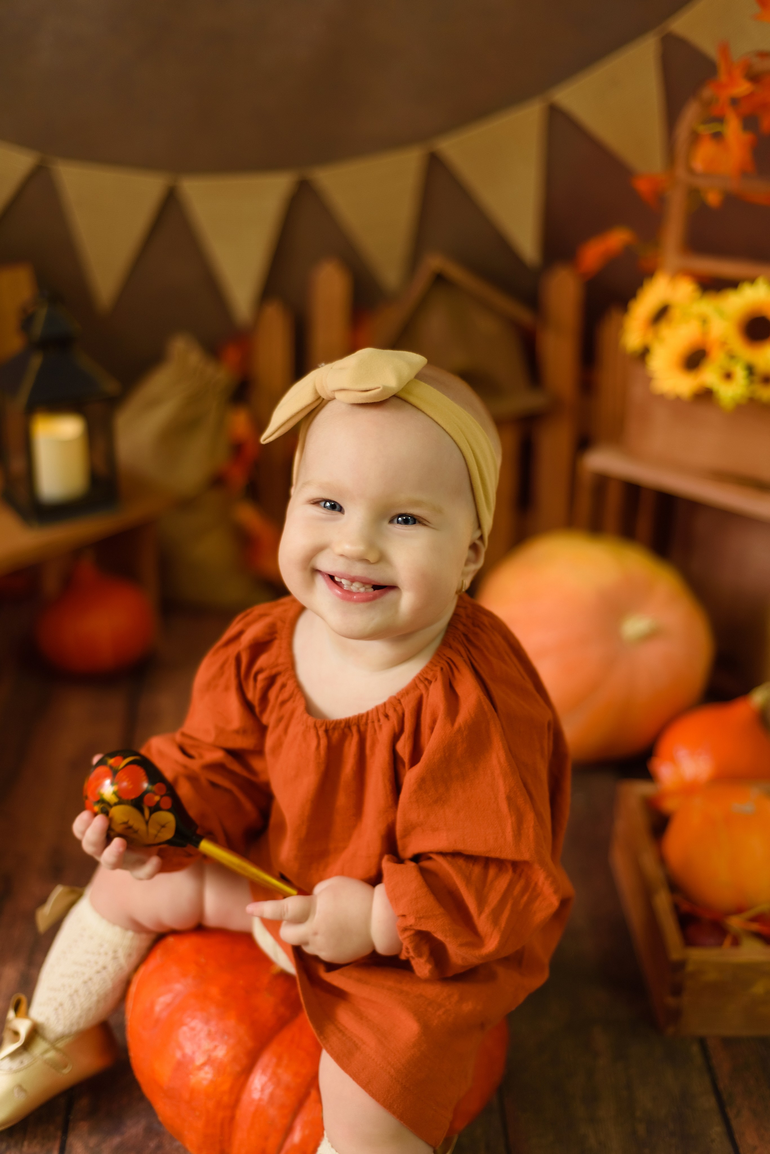 Фотопроект «Тыковки» Милана. Детский Фотограф |Фотограф на годик в Брянске Ирина Романова