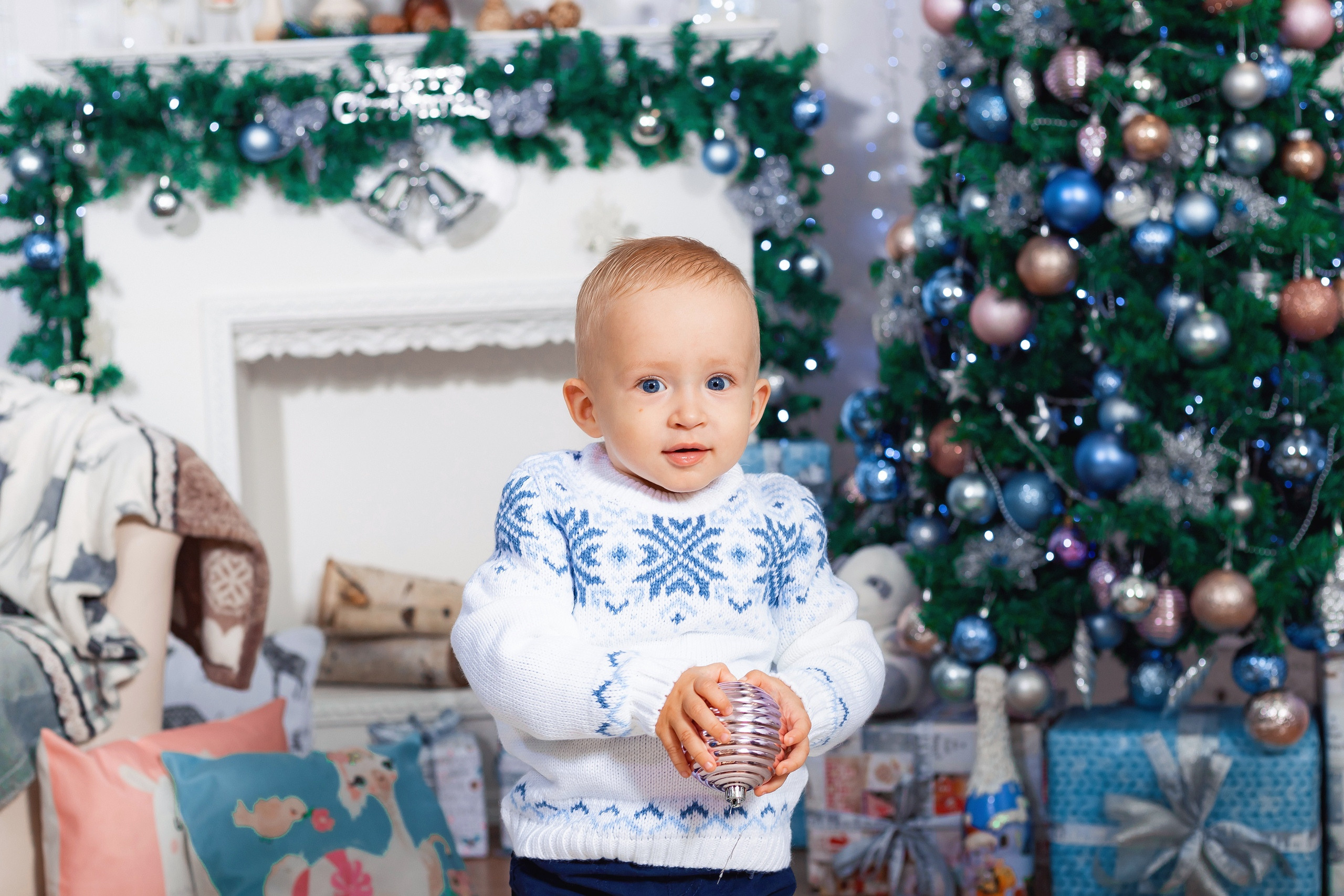 детская новогодняя фотосессия