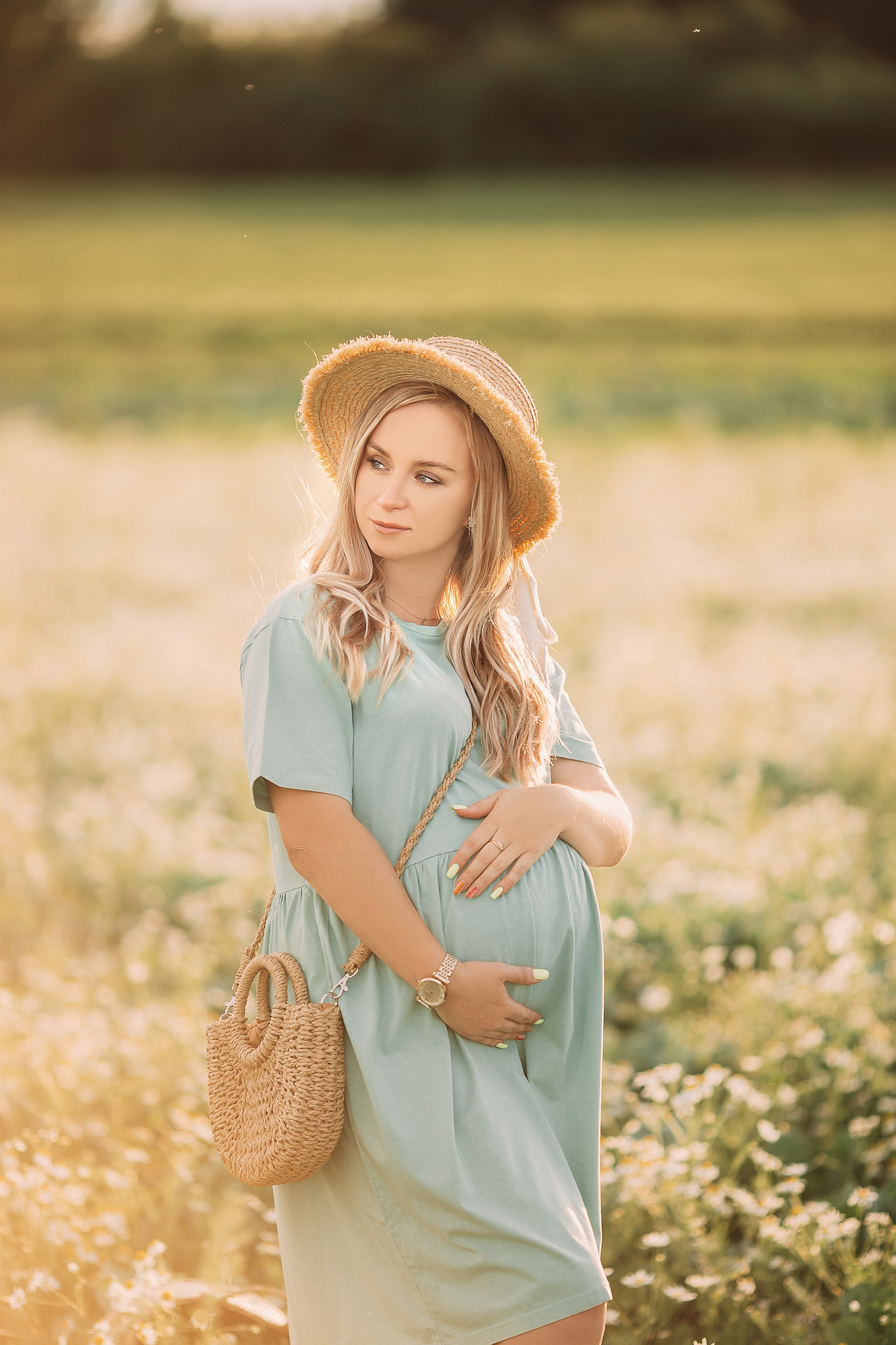 Ксюша «в ожидании», ромашки, капуста…. Семейный и детский фотограф в Пскове и Санкт-Петербурге Яна Калинина