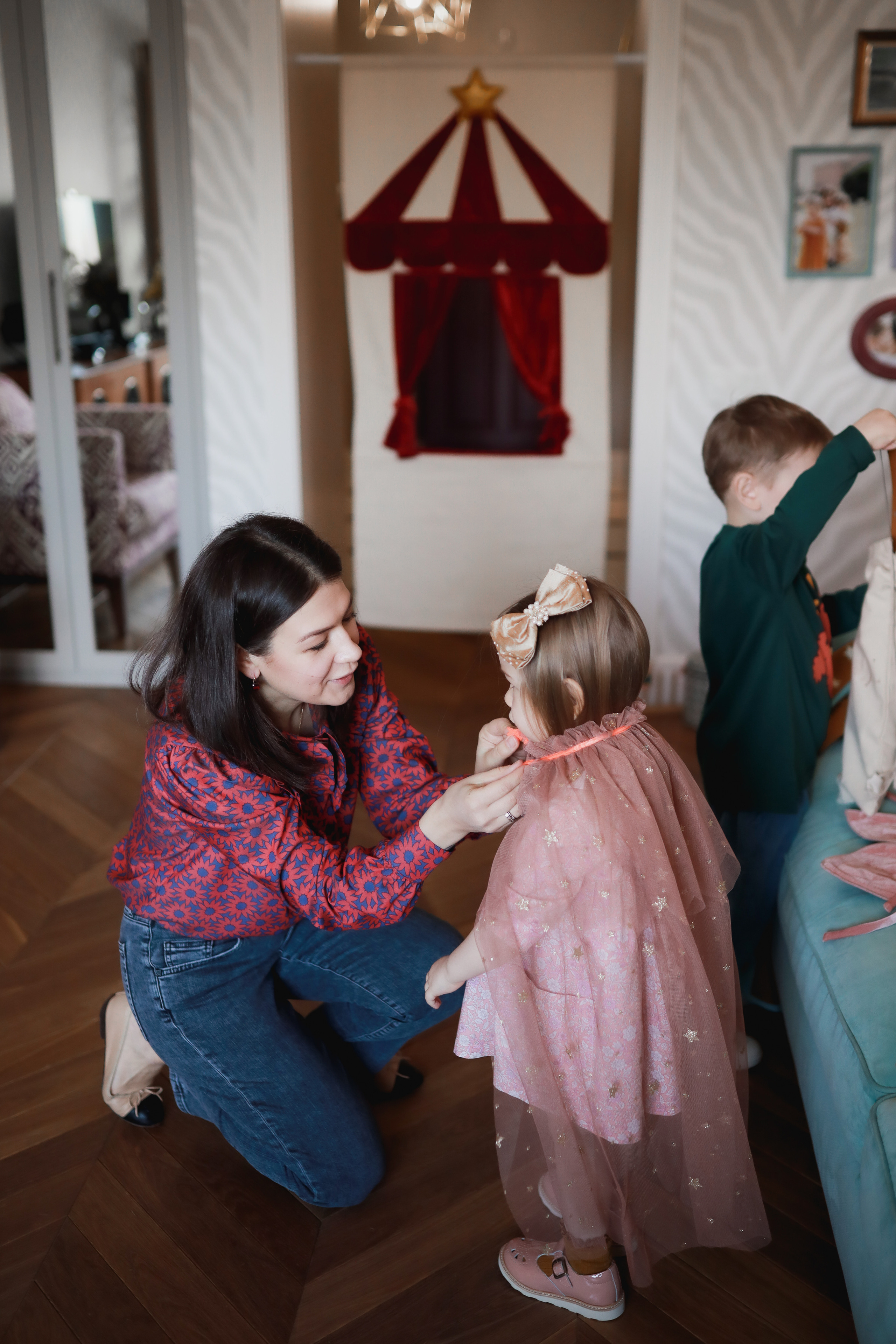 Лена, Варя и Миша. Детский и семейный фотограф Москва Виктория Самоховец