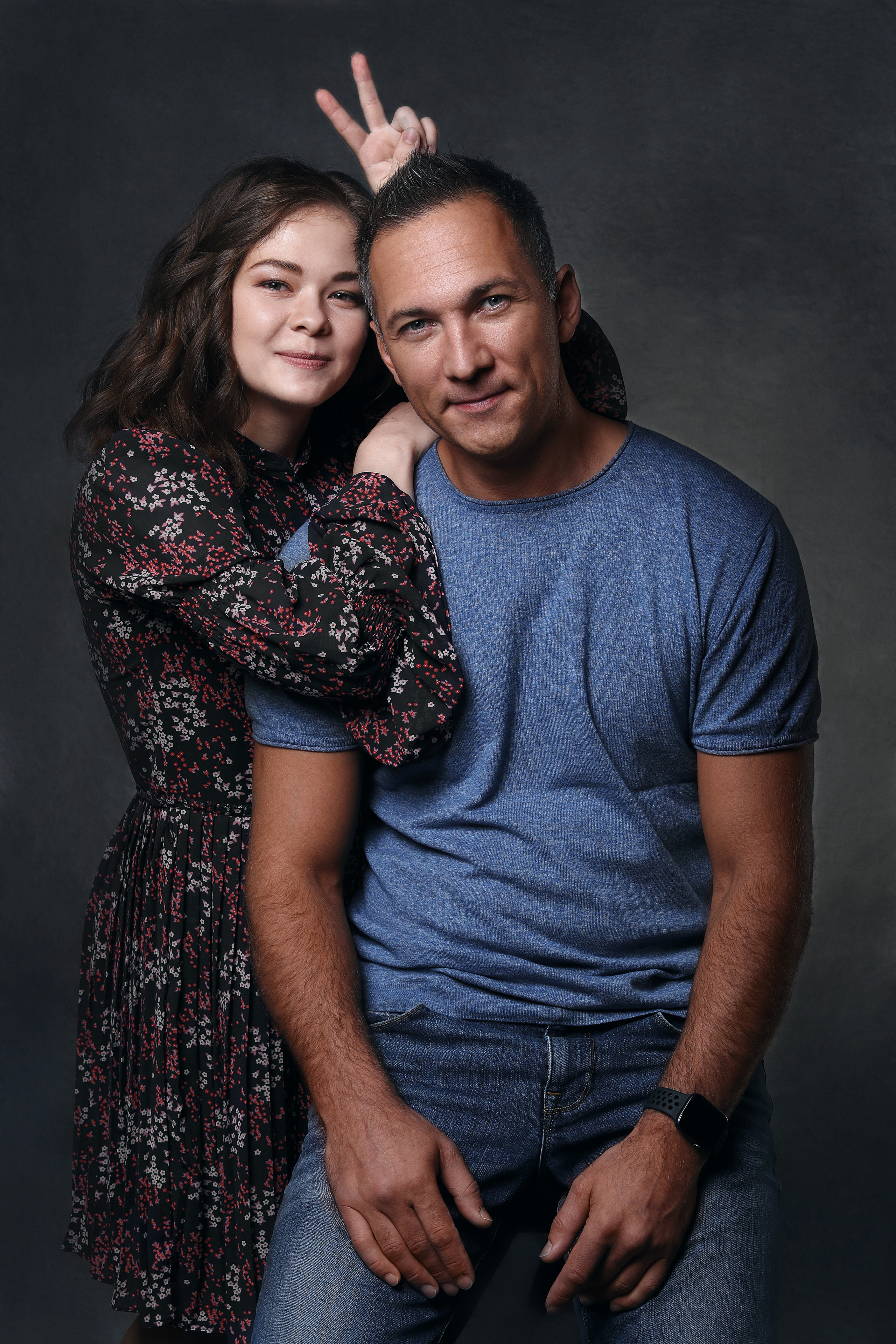 Отец и дочь. Виктор Кривогуз — российский портретный фотограф