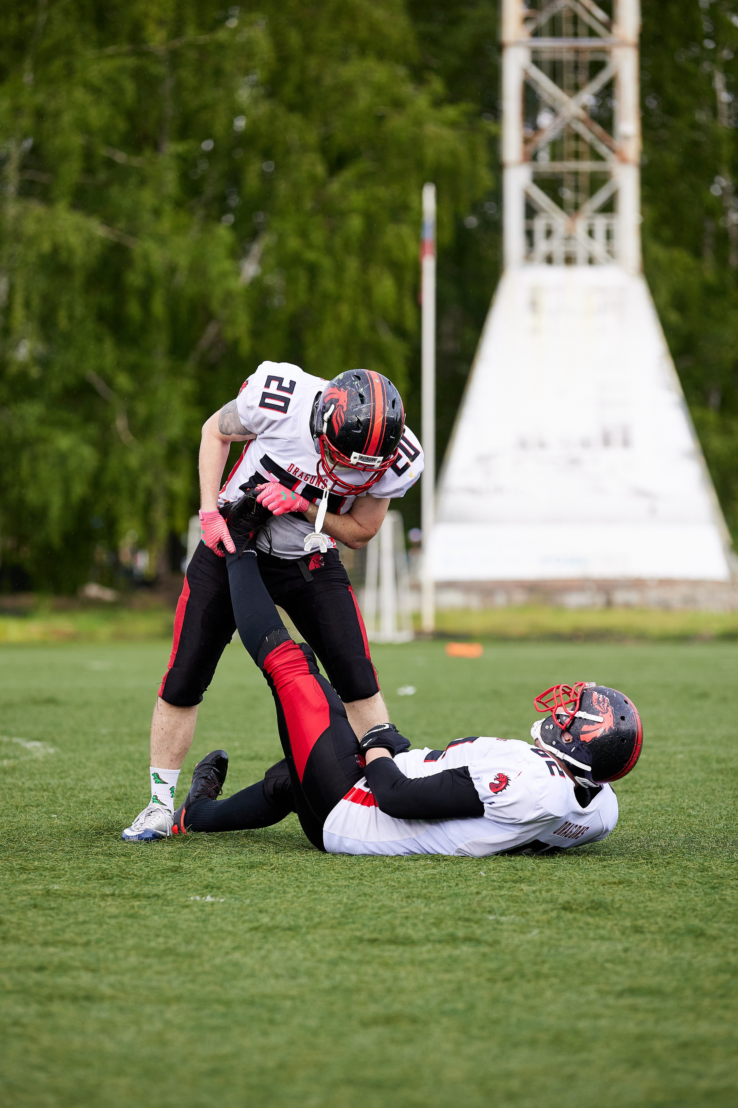 Американский футбол. Матч Чемпионата России — Рейдерс52 — Драконы. Светлана Родионова — фотограф спортивный и не только