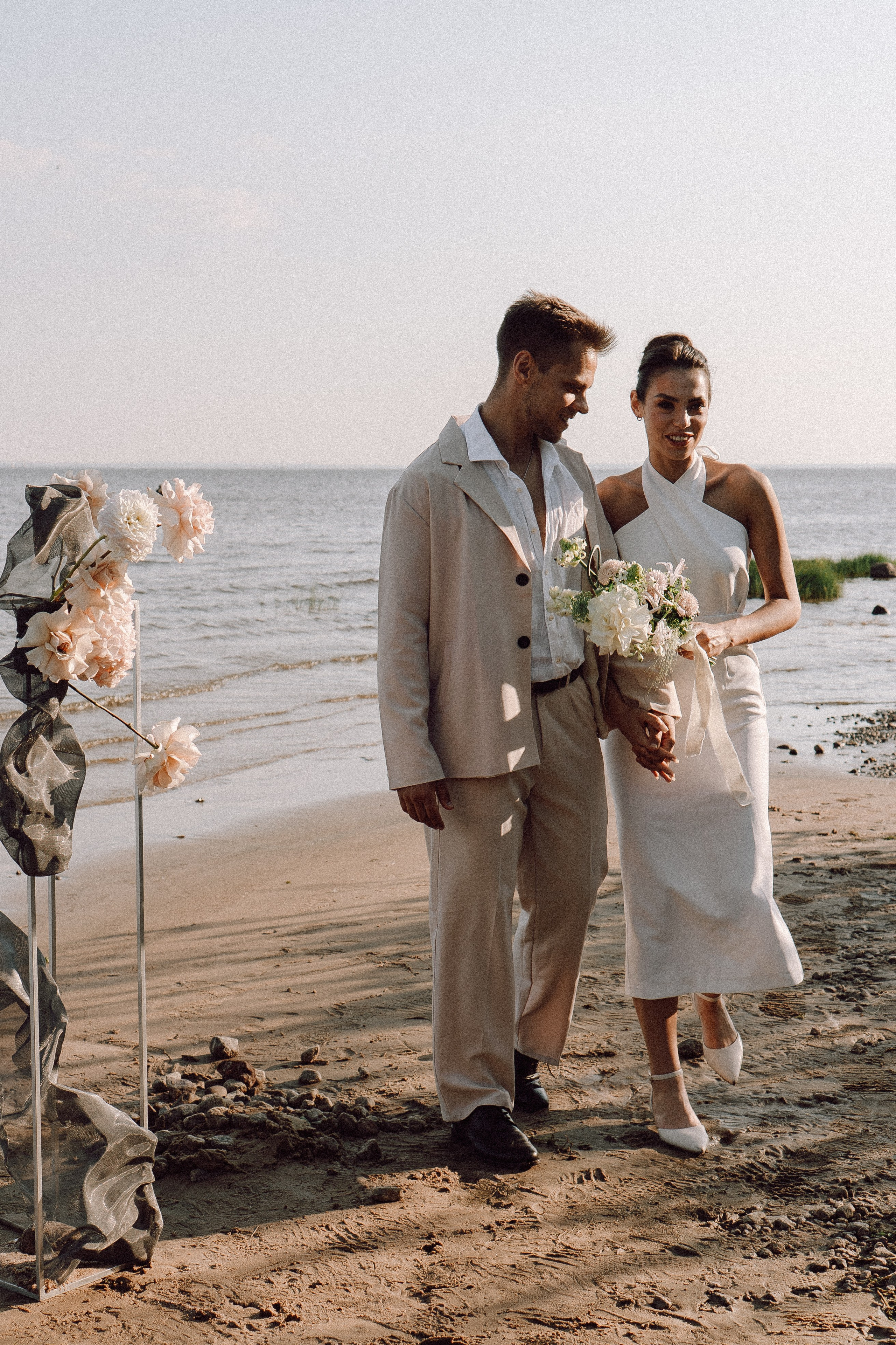 СВАДЕБНАЯ ФОТОСЕССИЯ ВЫЕЗДНОЙ ЦЕРЕМОНИИ (ФИНСКИЙ ЗАЛИВ). Профессиональный фотограф, Санкт-Петербург — Виктория Богомолова