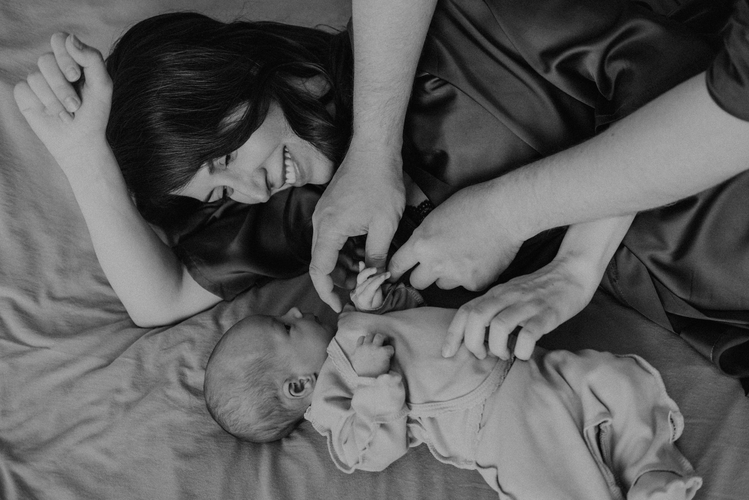 мама и малыш домашняя фотосессия