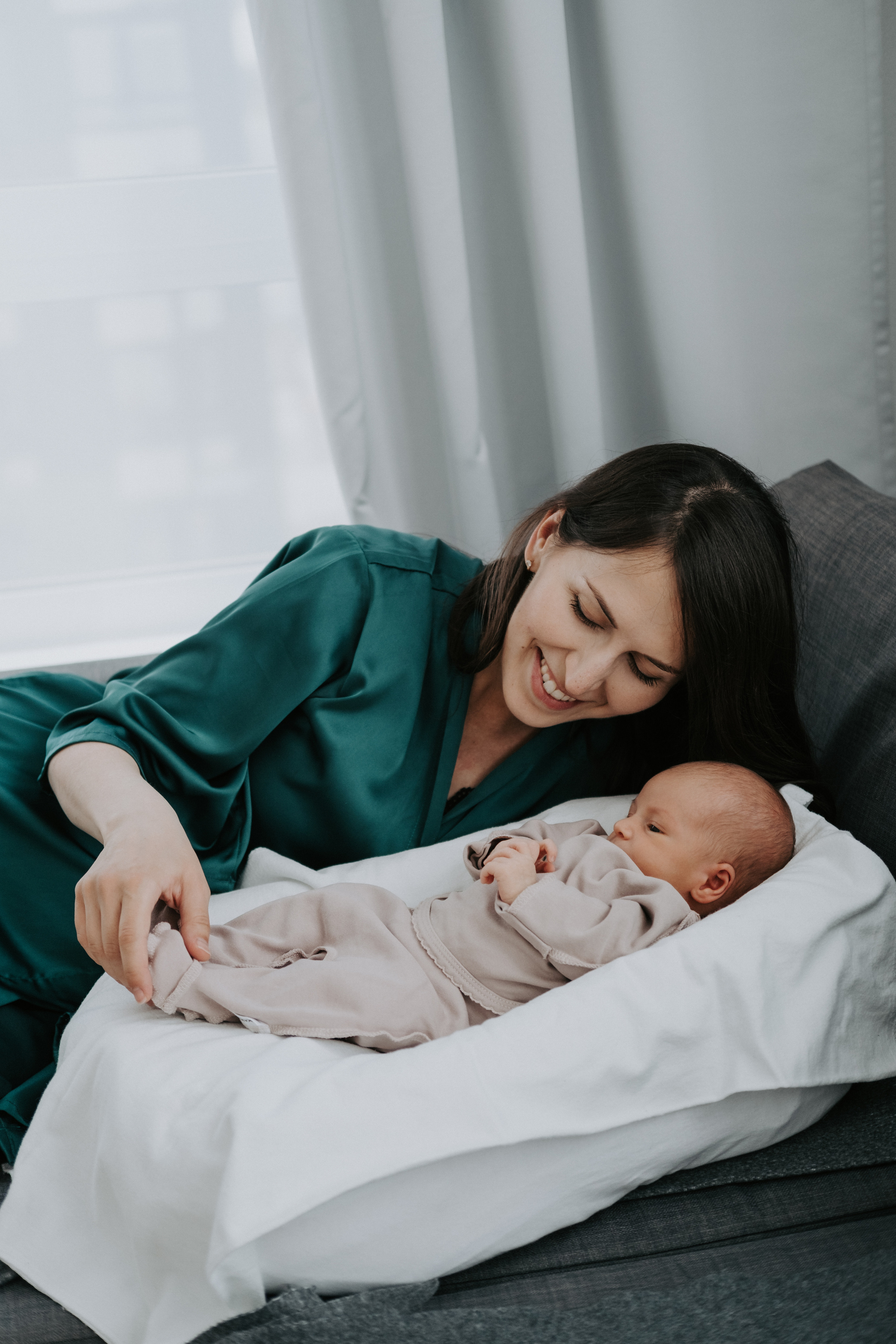 Домашняя фотосессия с новорожденным. Семейный фотограф в Москве Кристина Маркос