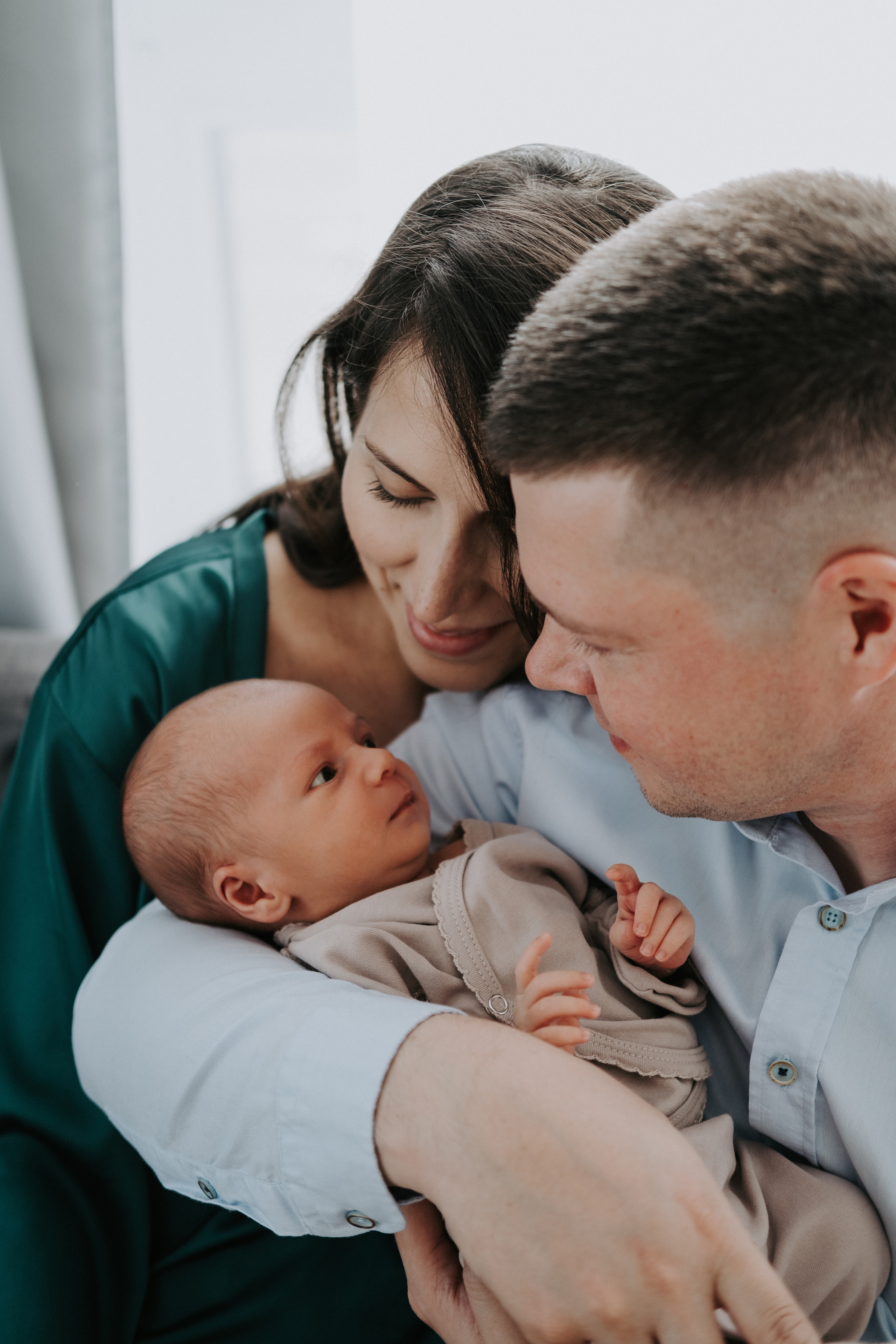 Домашняя фотосессия с новорожденным. Семейный фотограф в Москве Кристина Маркос