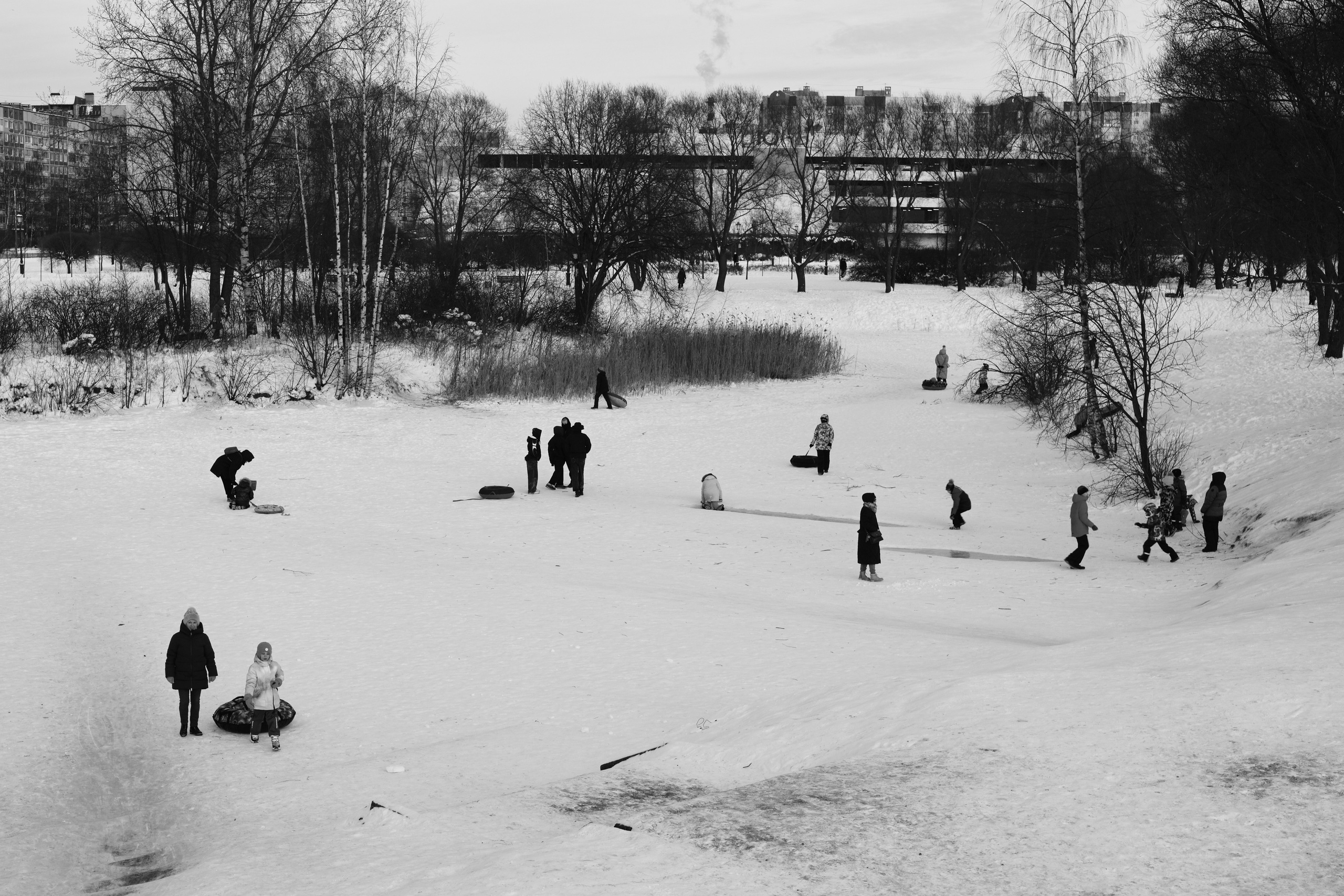 Зимний репортаж в Санкт-Петербурге — катание с горки | Филипп Линзин. Репортажный и портретный фотограф в Санкт-Петербурге Филипп Линзин