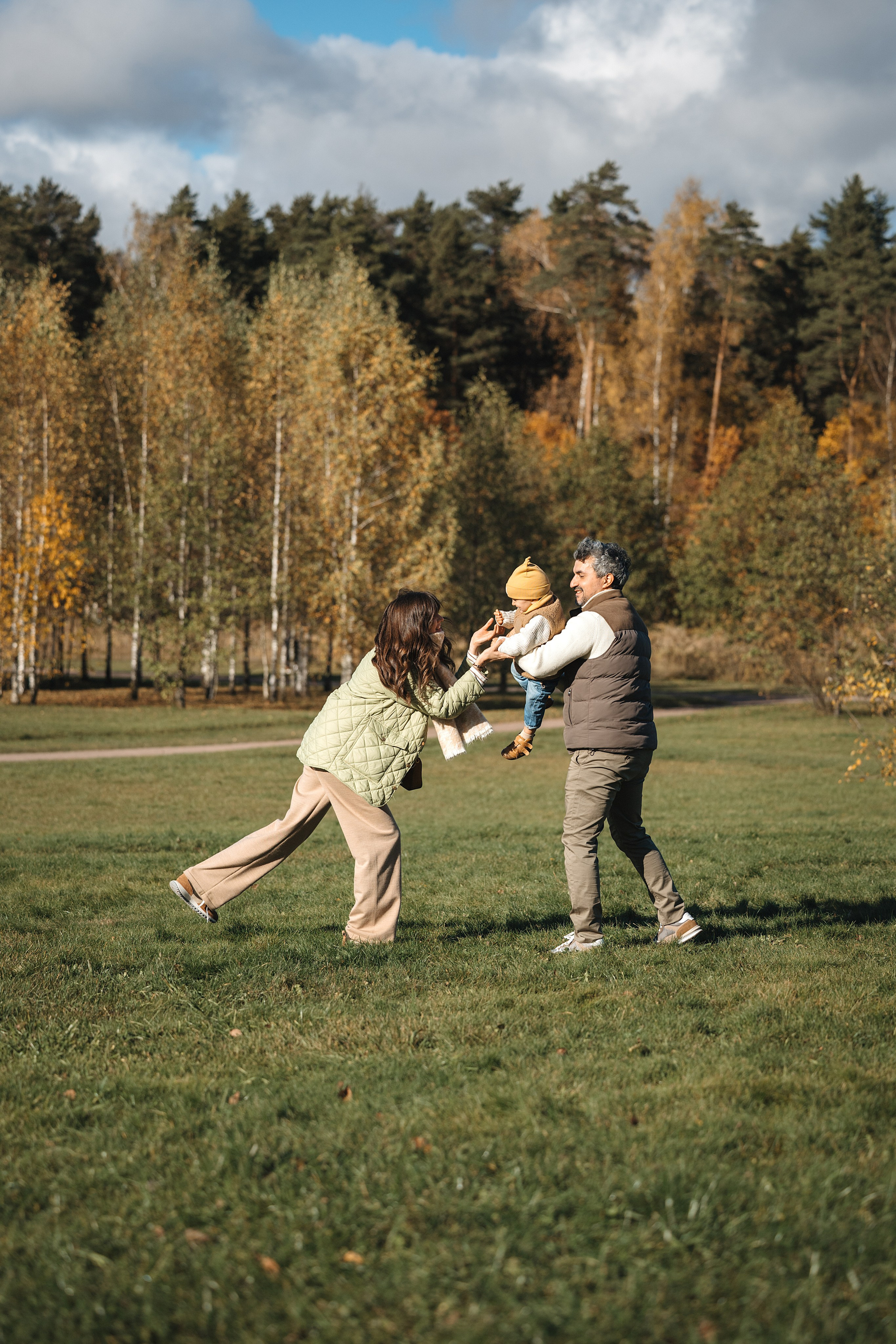 Осенняя семейная съемка. Фотограф Анималист в Москве Анастасия Жучкова