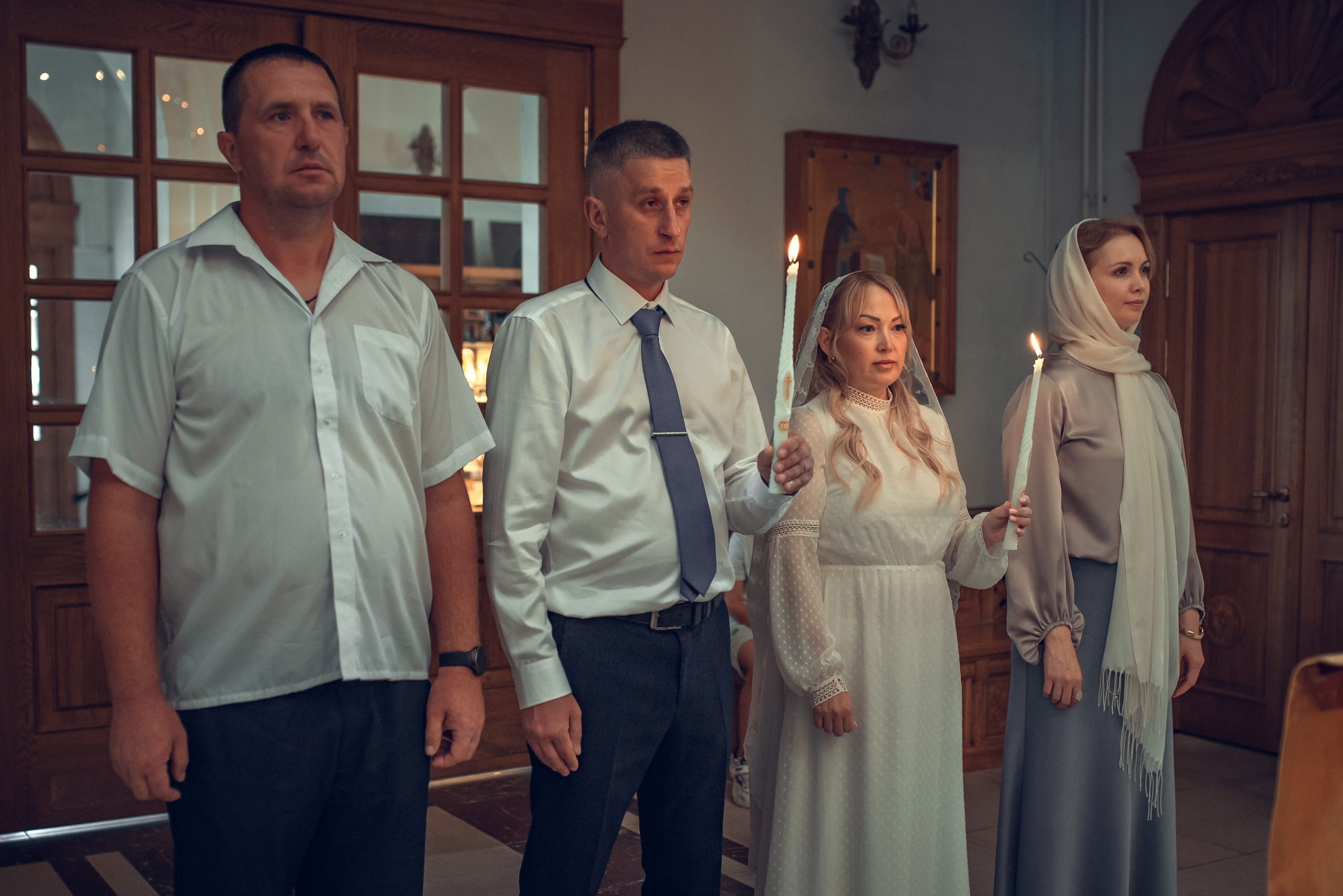 Лесной Городок. Храм Рождества Иоанна Предтечи. Венчание Алексея и Инны. Фотограф Стеценко Наталия. Одинцово, Москва, Московская область