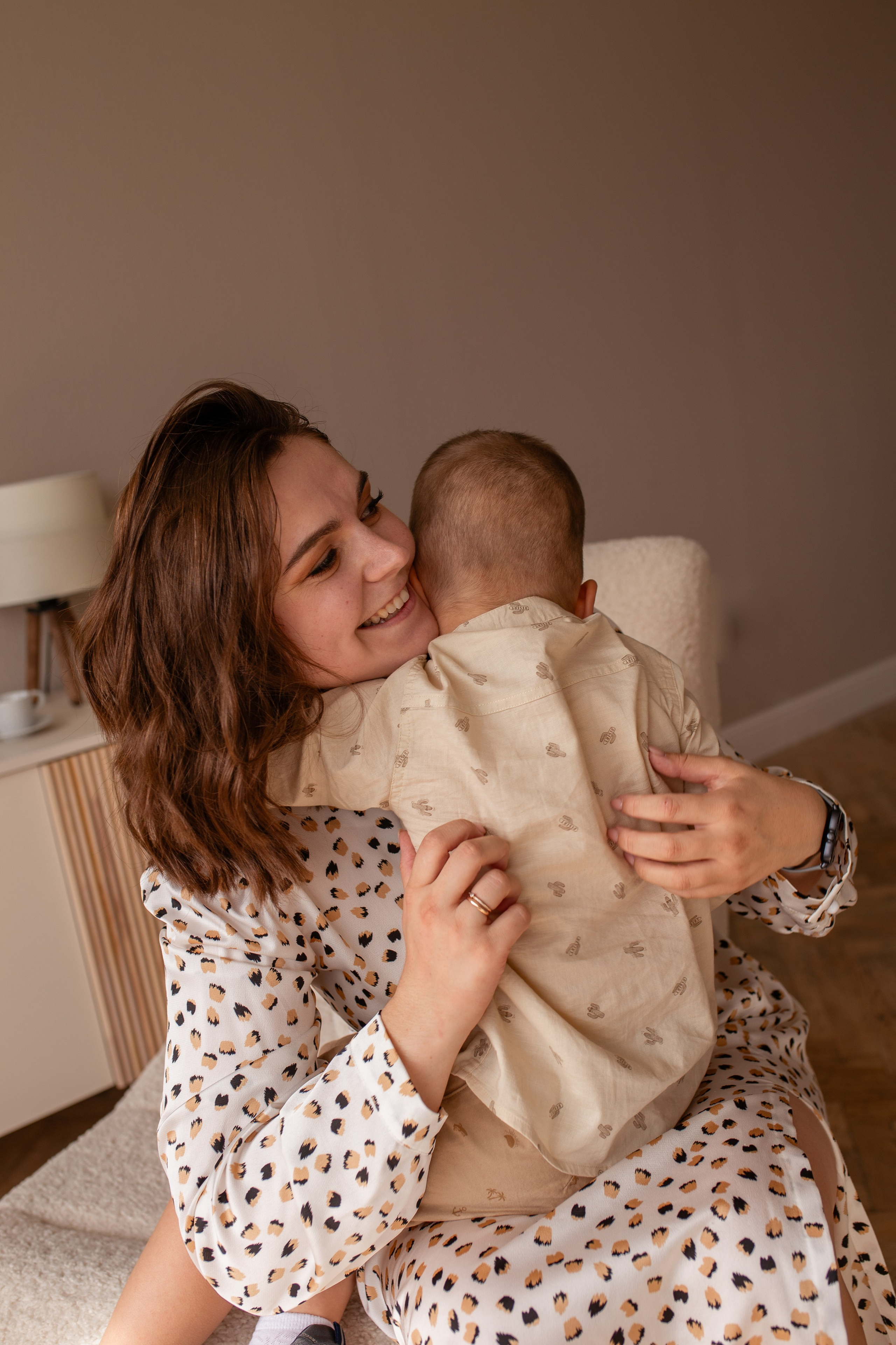 Надежда, Григорий и Ваня с семьёй