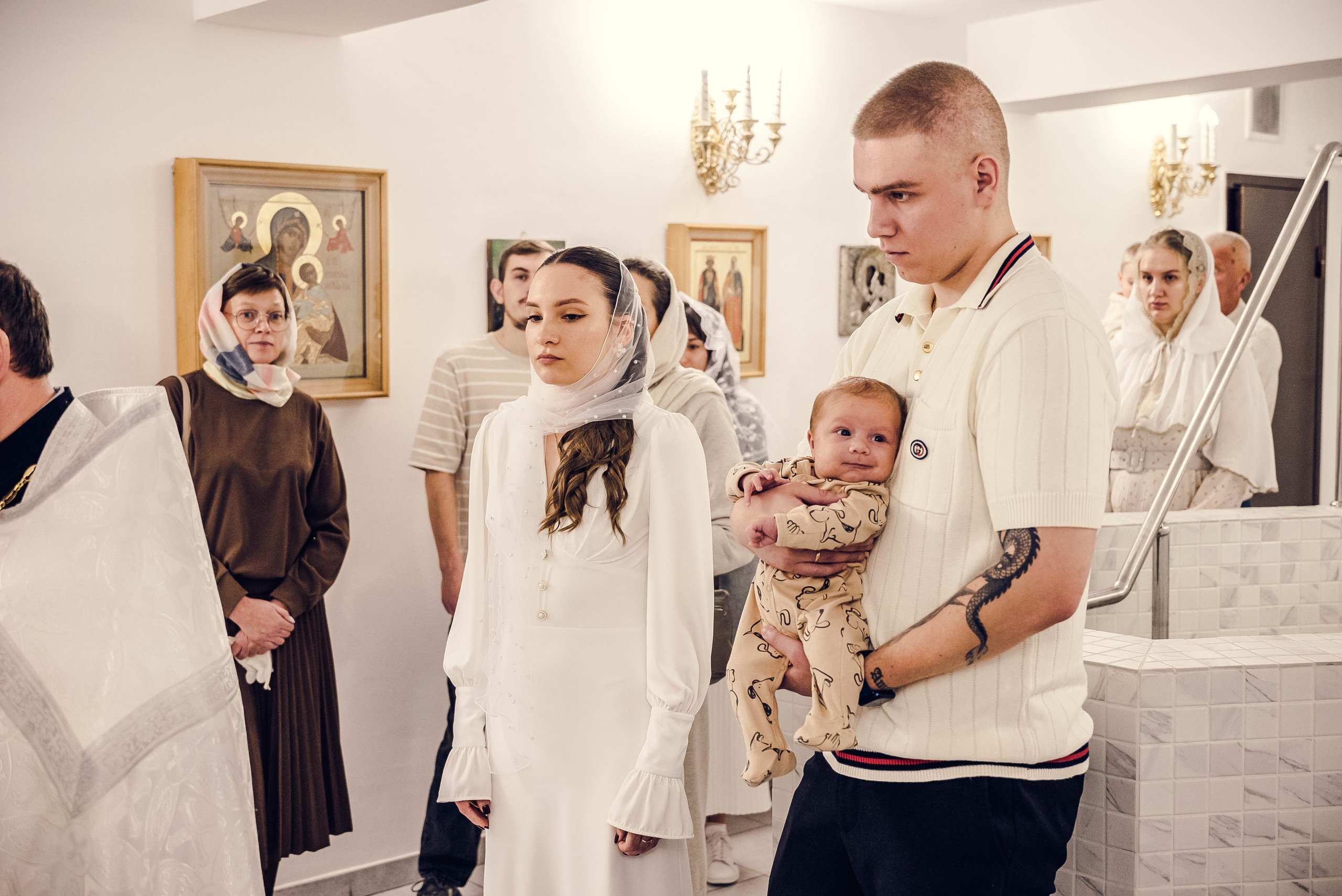 Крещение Мирона. Семейный и детский фотограф Москва