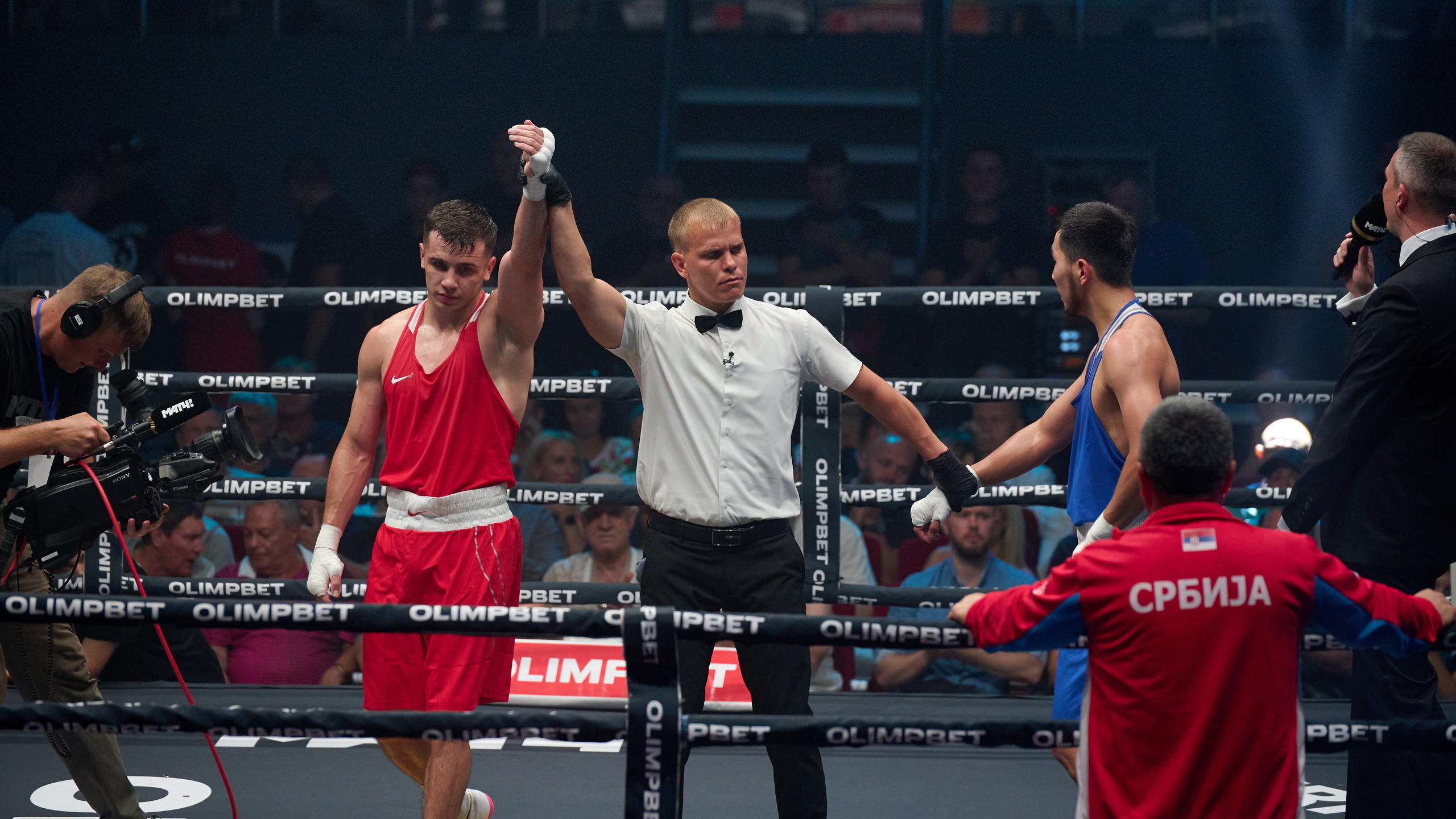 Бокс на Волге. Сборная России vs Сербии