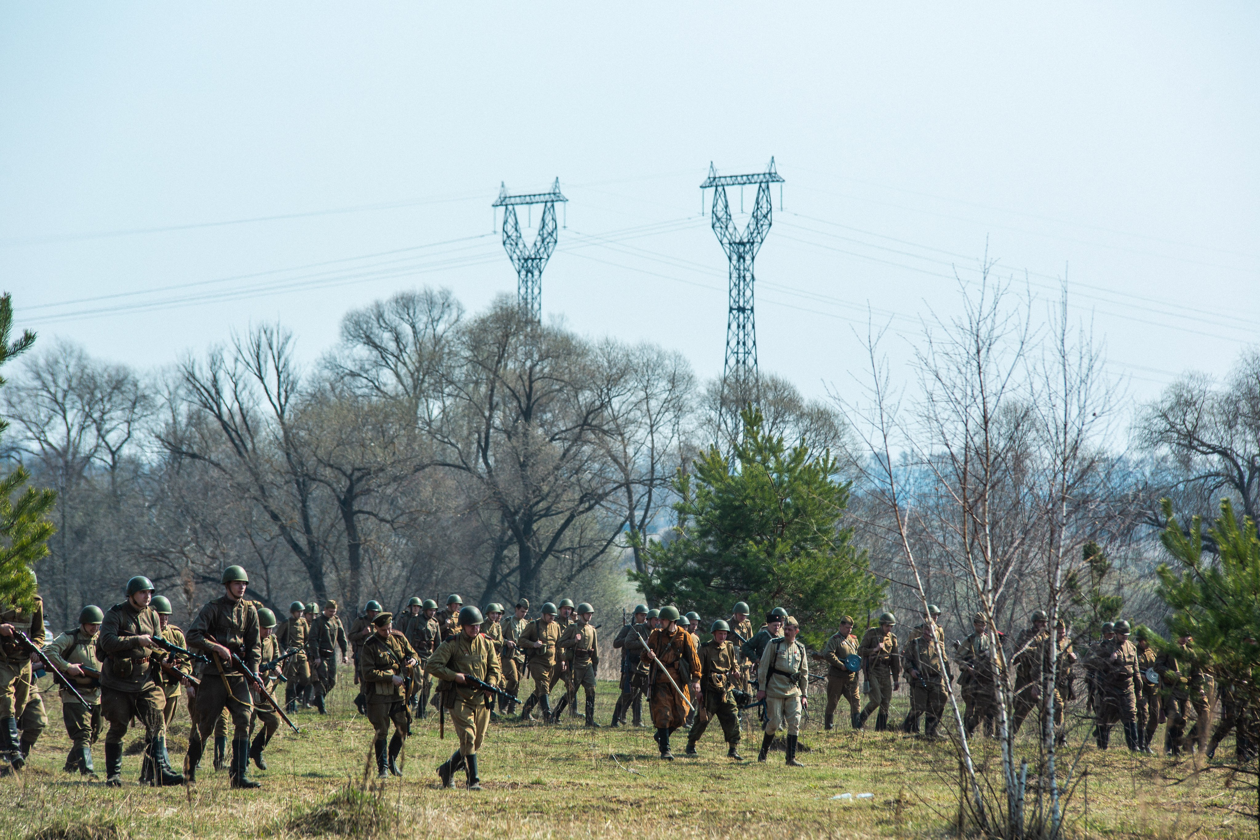 РЕКОНСТРУКЦИЯ БОЯ — ВОВ — БИТВА ЗА ГОРОД. Профессиональный фотограф в Мценске и Орловской области
