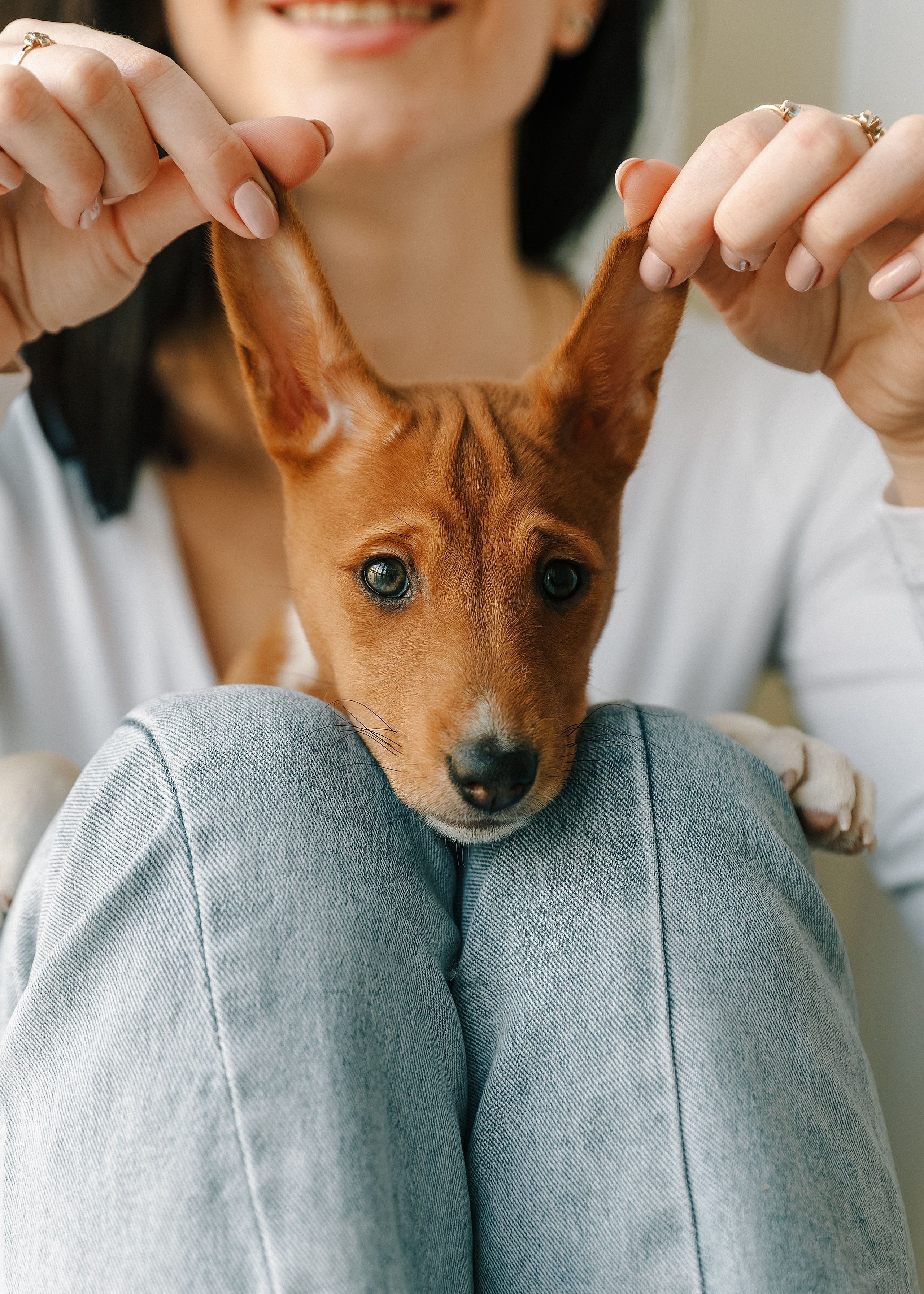 Ксения и Сергей — фотосессия в студии. Свадебный и портретный фотограф в Санкт-Петербурге Анна Демьянова