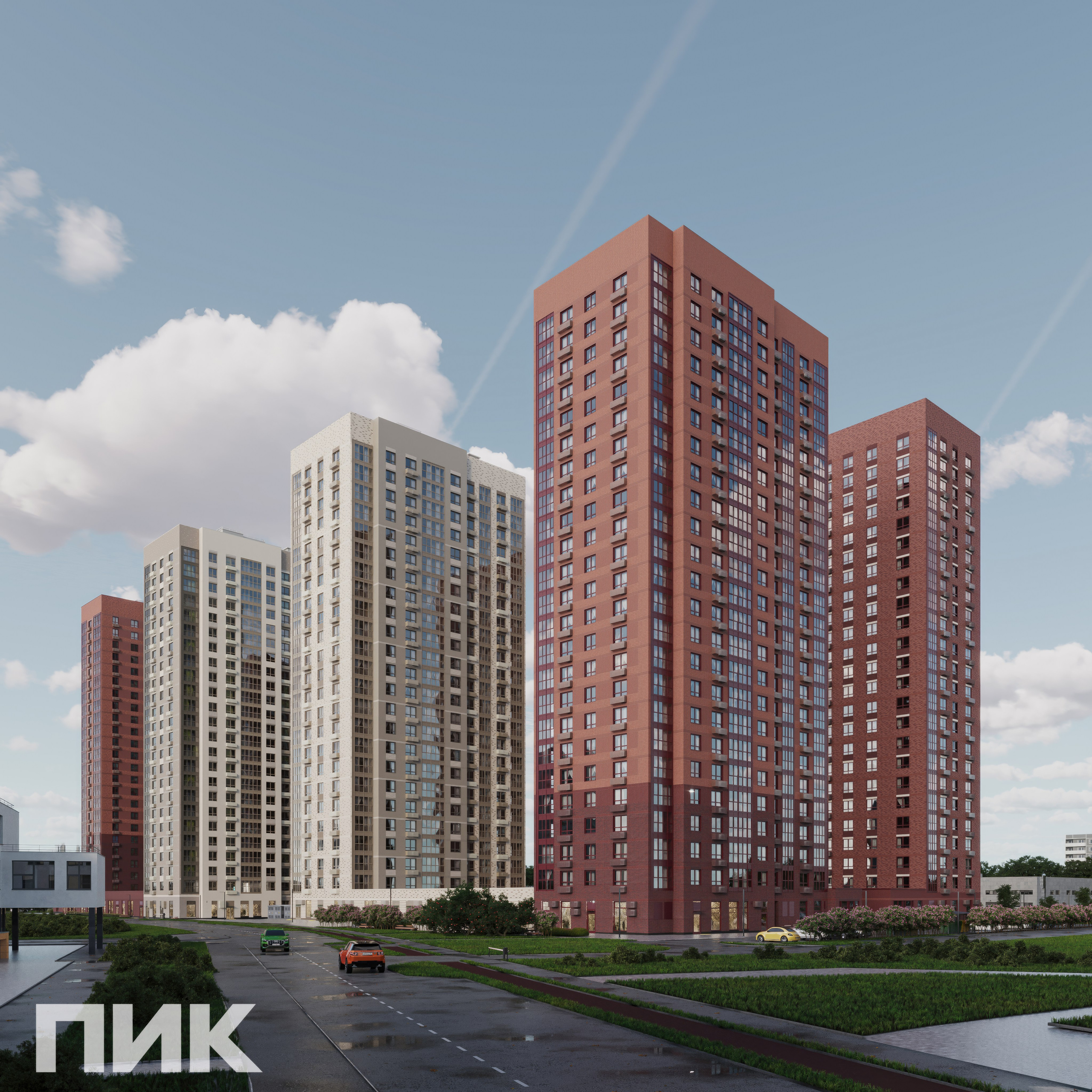 ЖК Гольяново 2.2, Москва. 3D визуализация интерьера и архитектурной среды