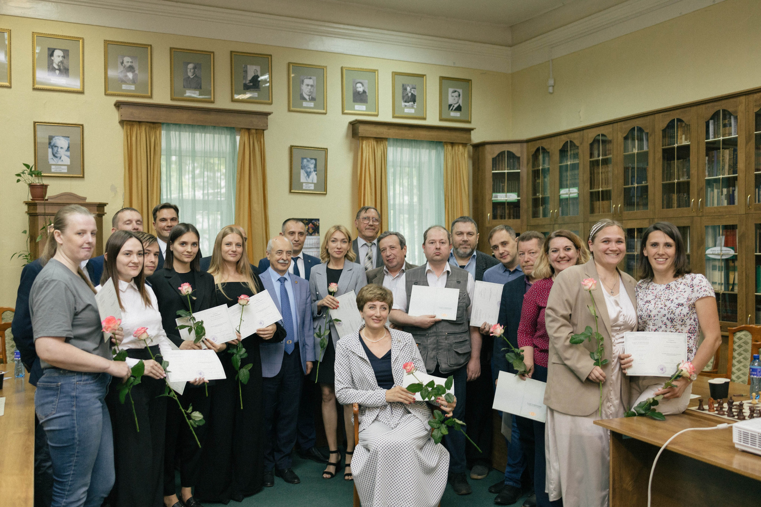 Награждение шахматной федерации