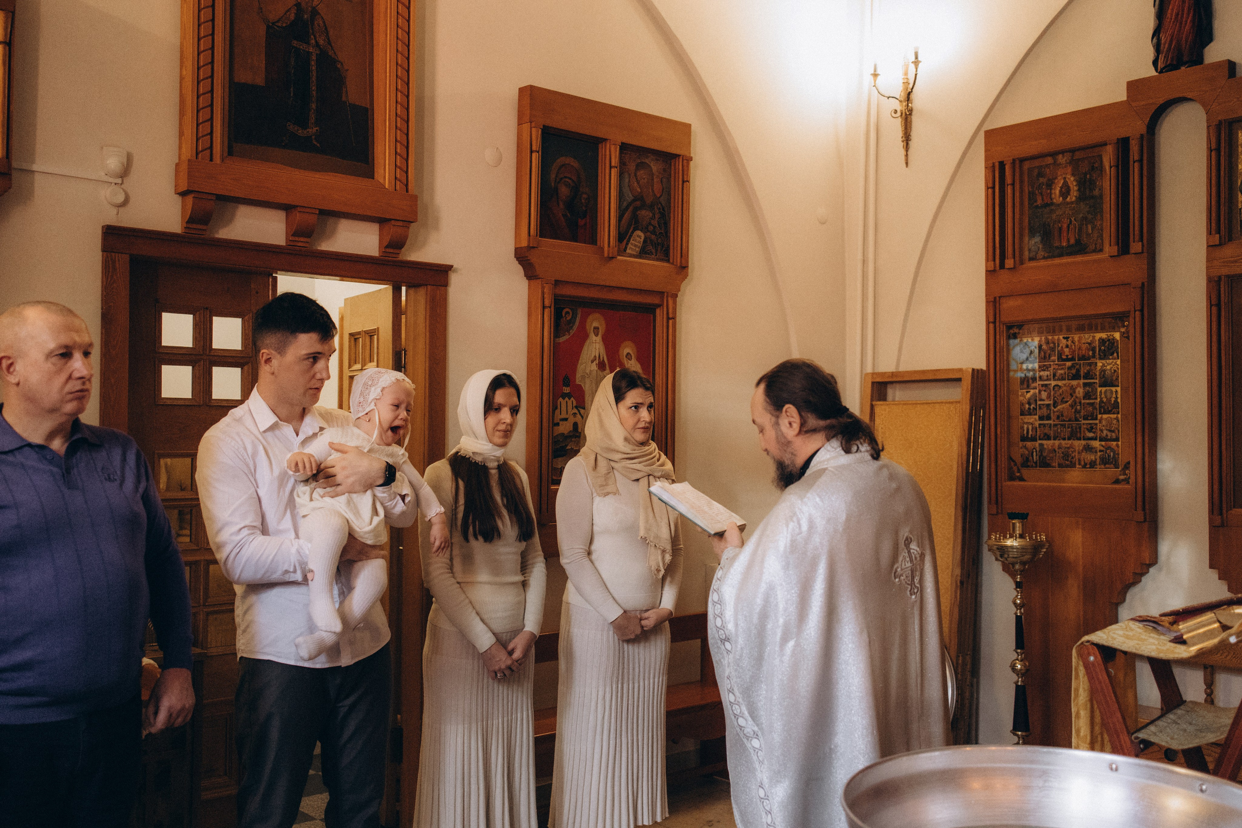 Крещение Надежды. Семейный фотограф Москва Наталия Осьмакова