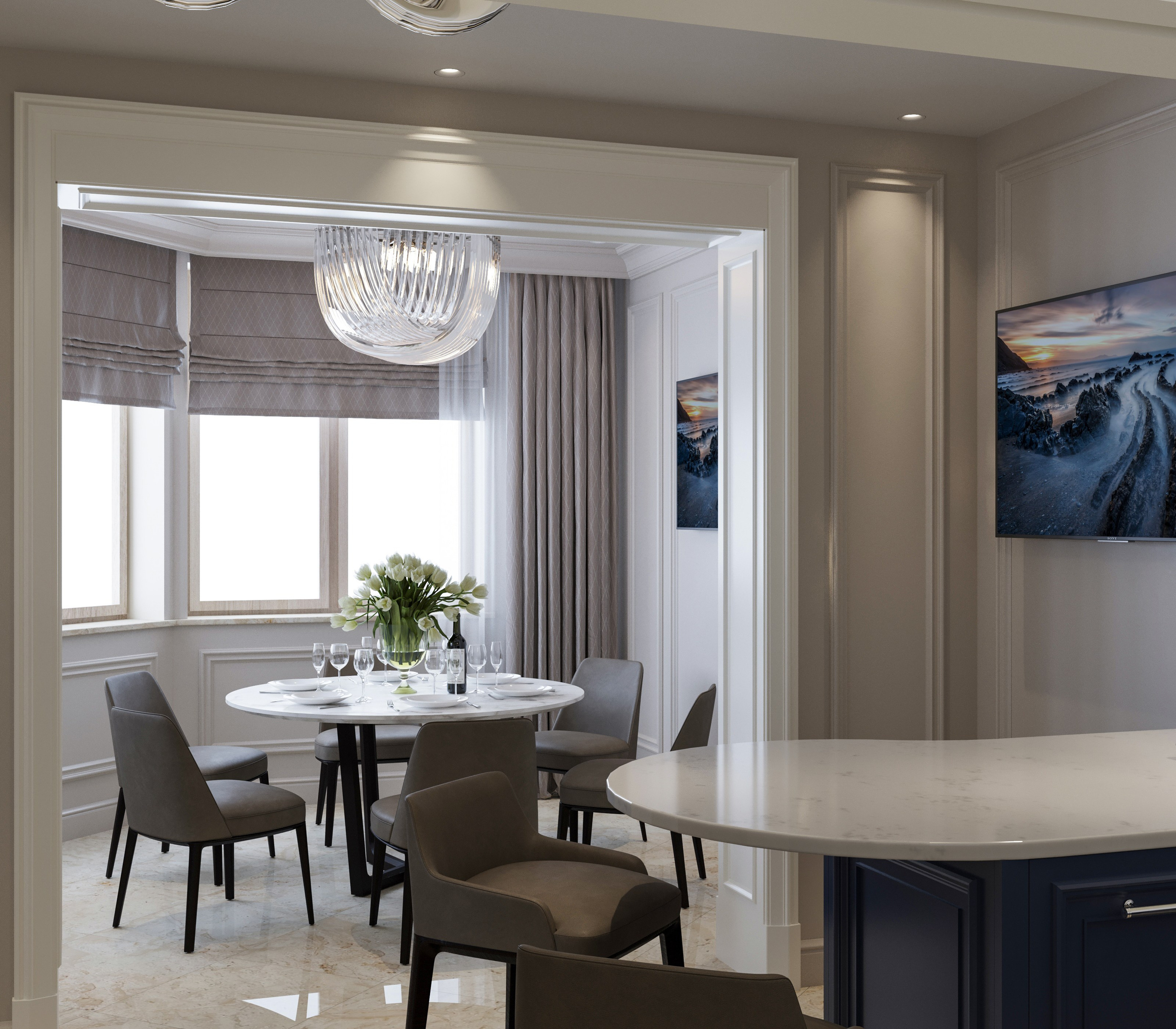 Квартира 163 кв.м в Ж.К. «Олимпия». Антон Пичкур — архитектор