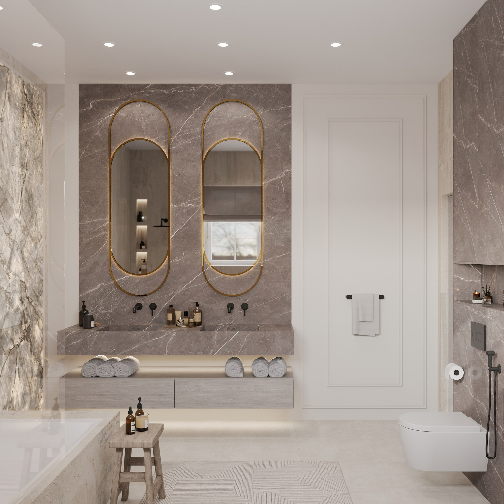 Второй этаж 2-х этажного дома. Интерьерный 3Д Визуализатор Маргарита Оберемко