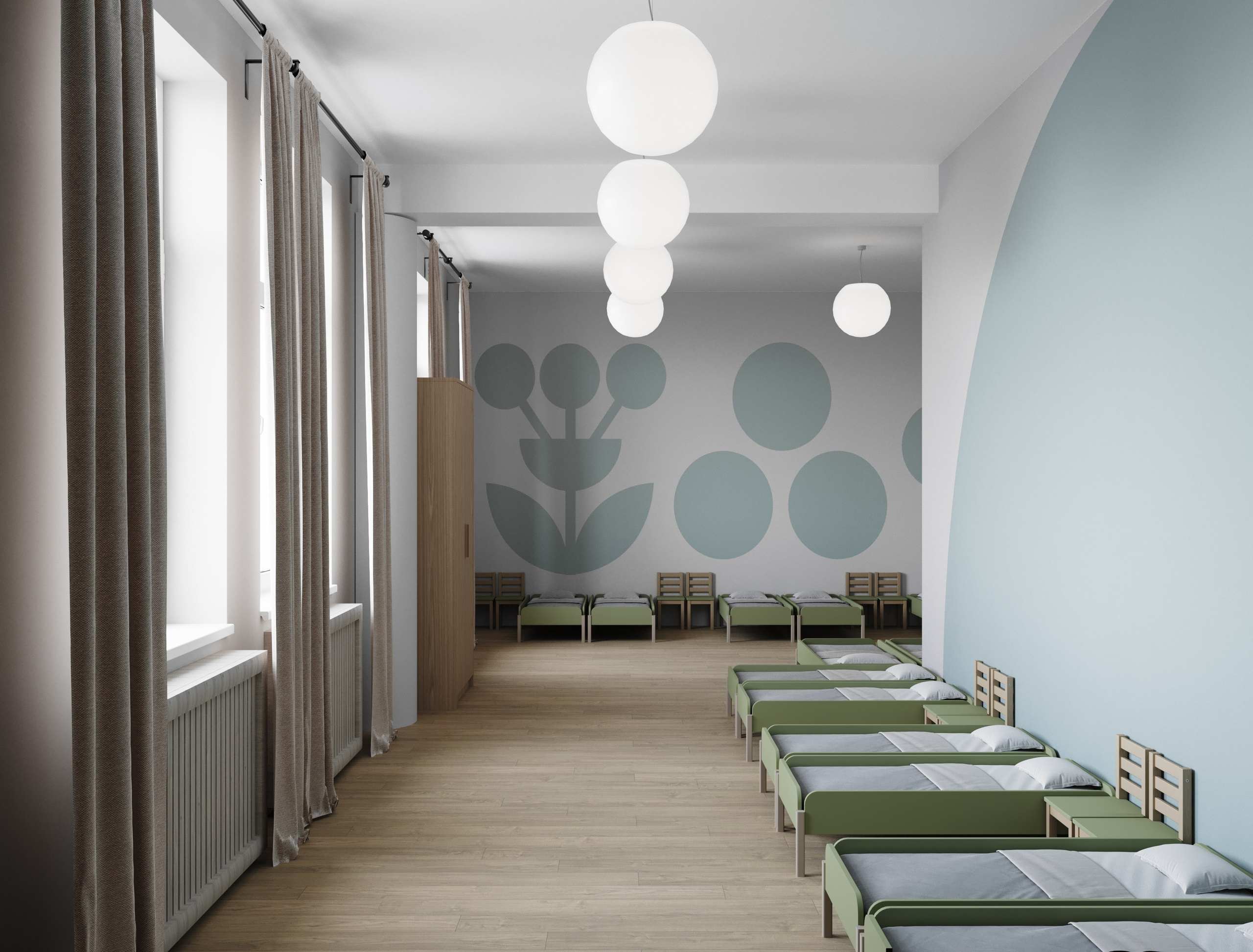 Детский Сад в Люберцах. Архитектурные интерьеры