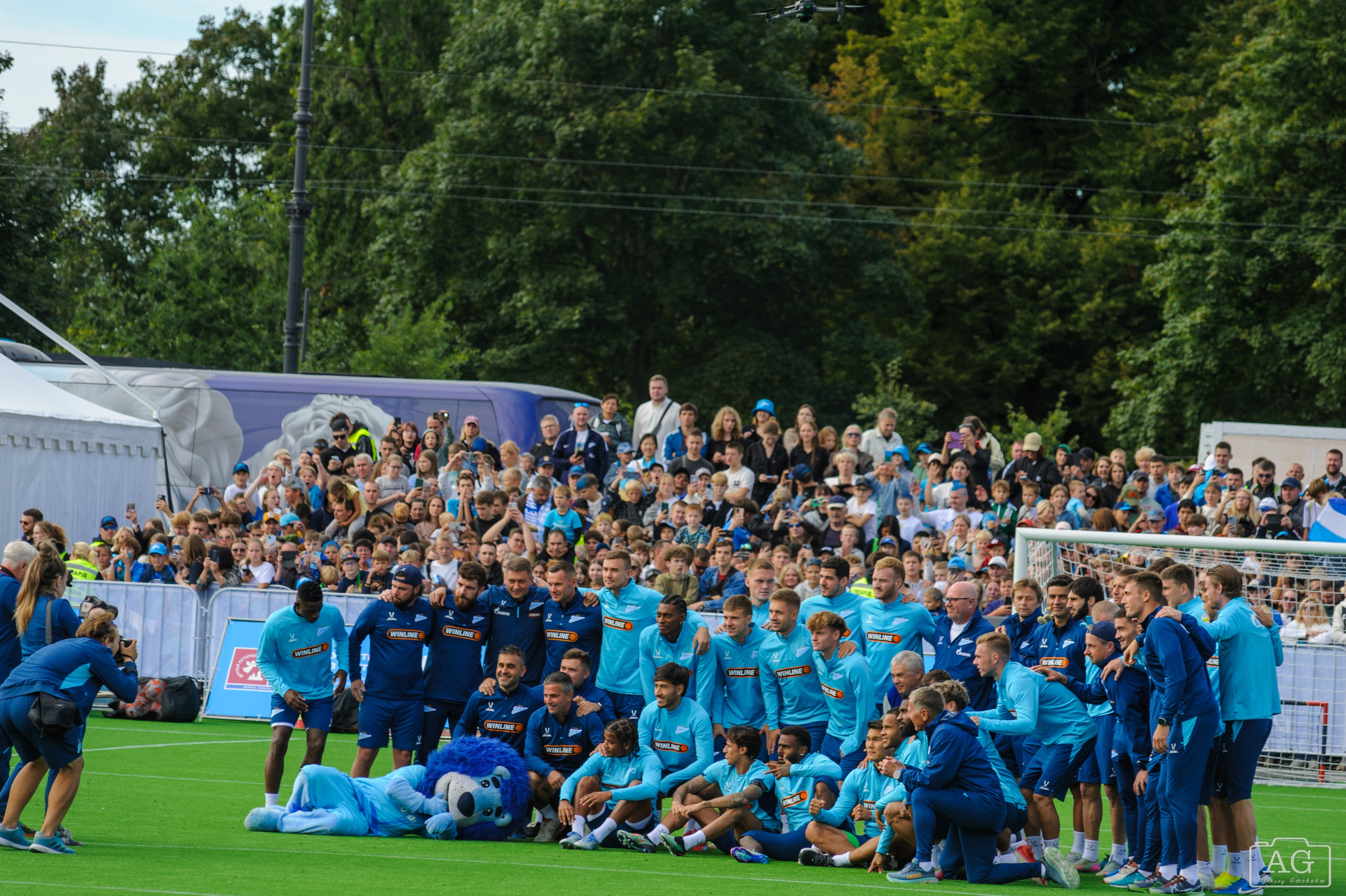 Открытая тренировка ФК «Зенит». Алексей Горчаков. Фотограф на ваш праздник