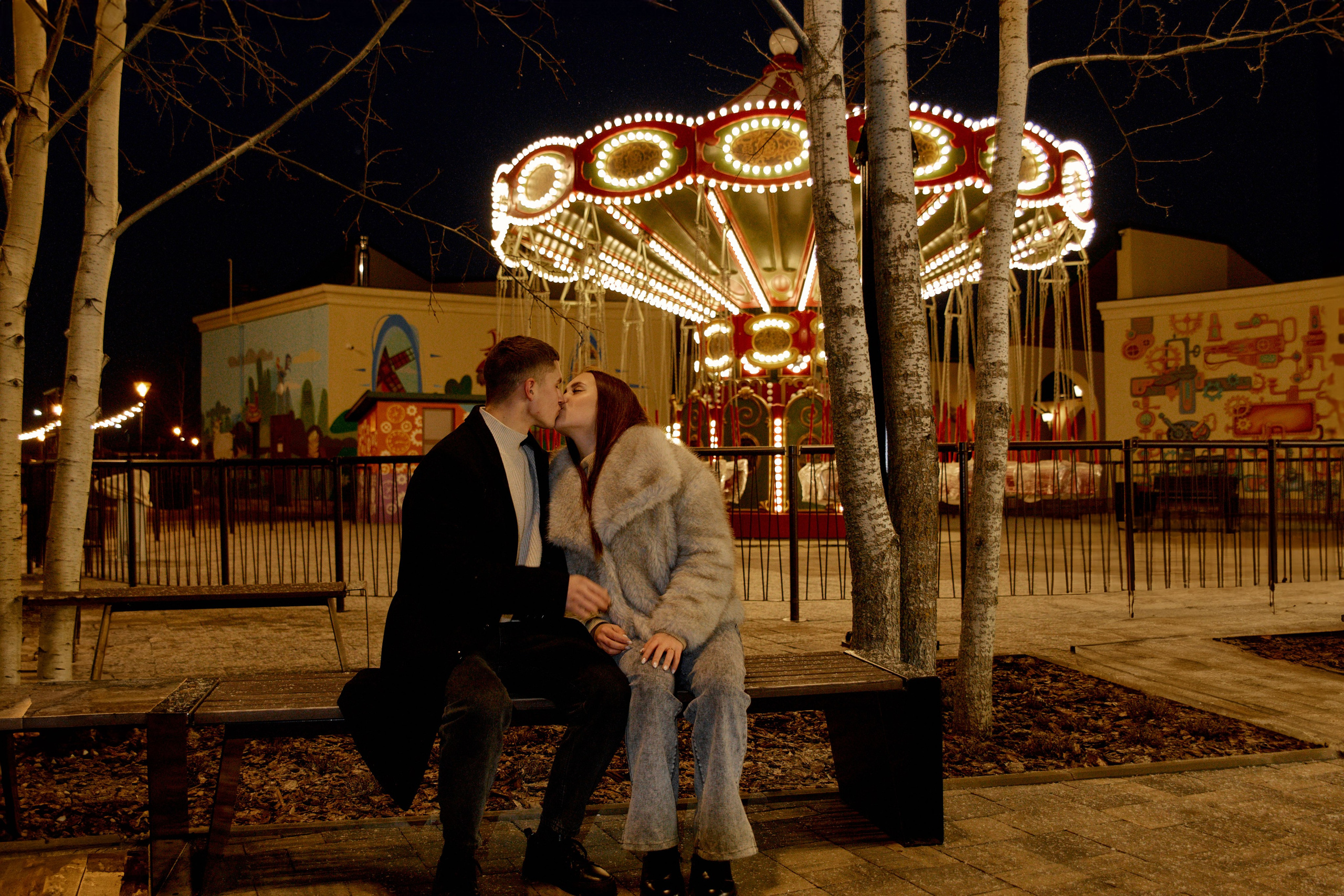 Зимняя фотосессия love story