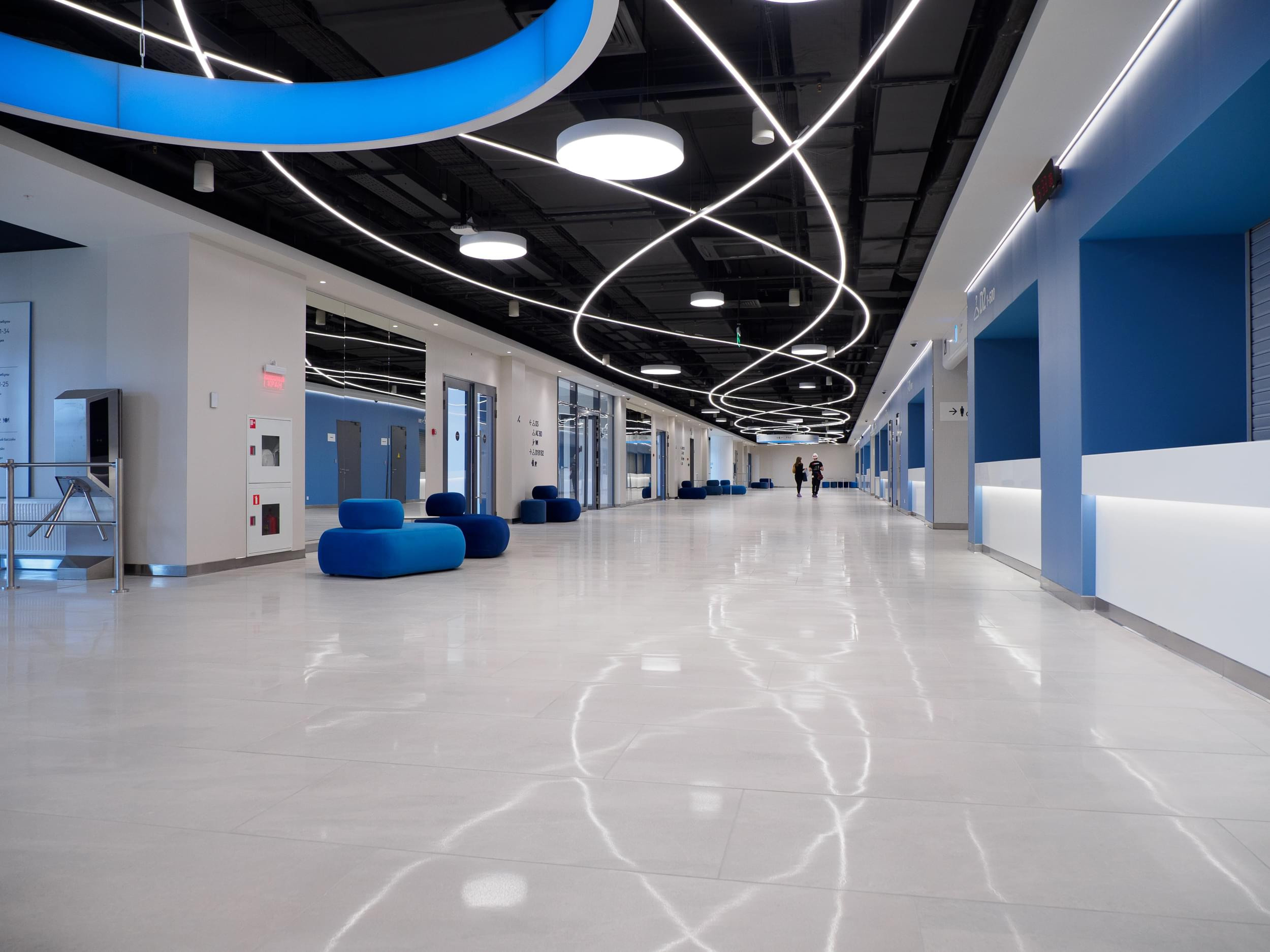 холл дворца водных видов спорта, интерьерный фотограф в Екатеринбурге