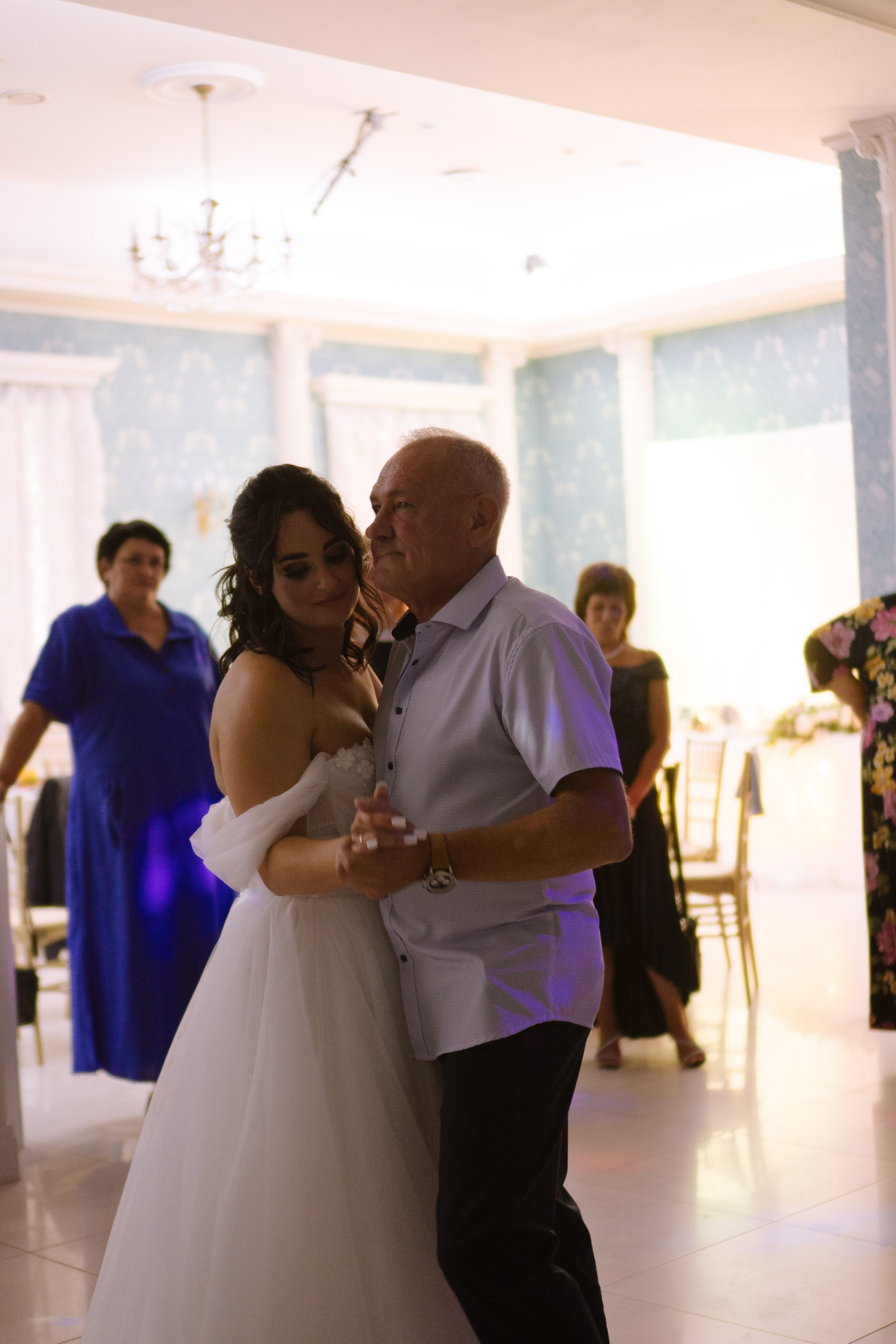 ТАНЕЦ ОТЦА И ДОЧЕРИ НА БАНКЕТЕ (СВАДЕБНАЯ ФОТОСЕСИИЯ БАНКЕТА). Профессиональный фотограф, Санкт-Петербург — Виктория Богомолова