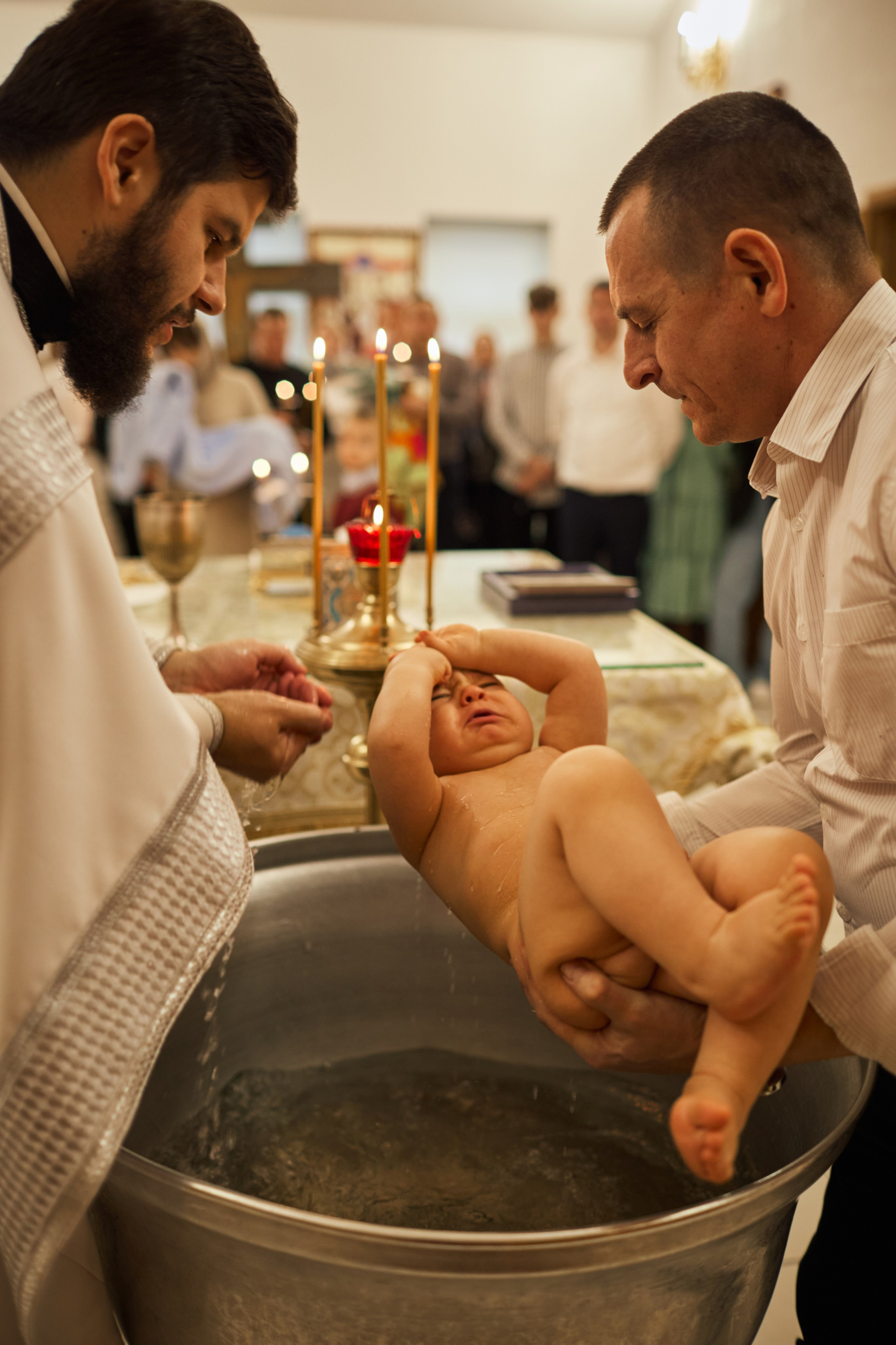 Таинство Крещения. Фотограф Москва|Ясенево Яна Новокрещенных