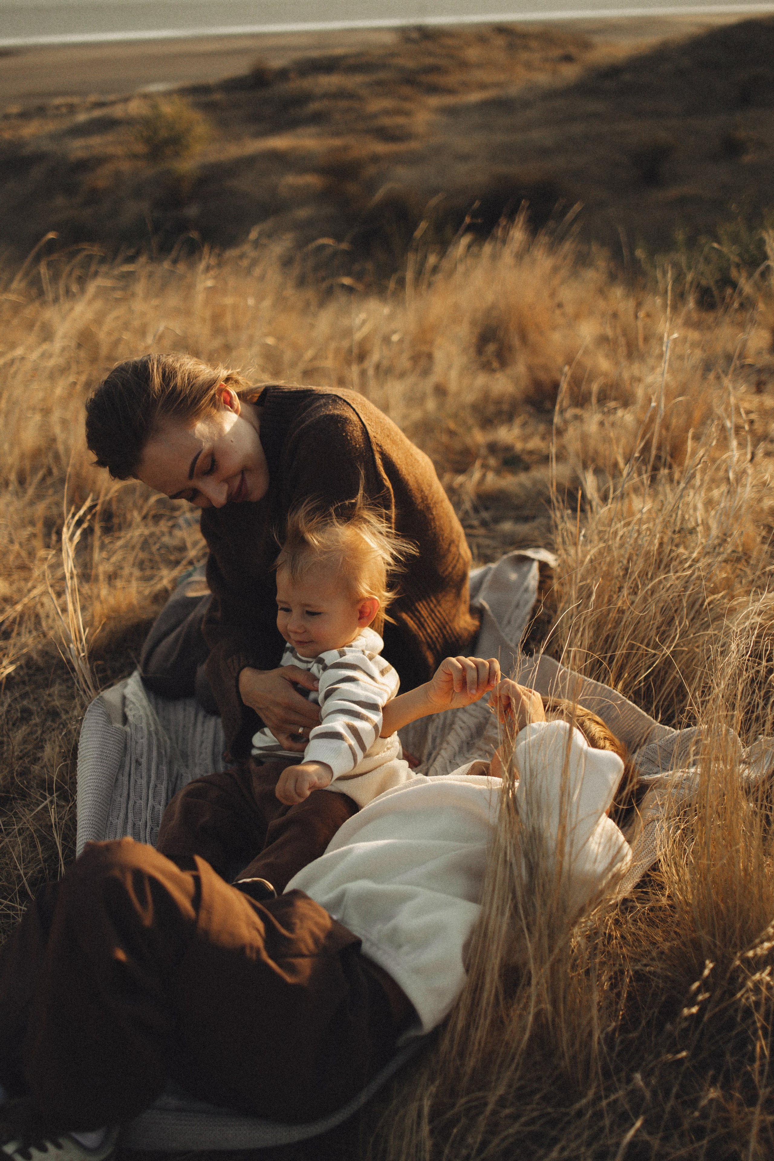 Семейная история, закат в Мержаново. Семейный и детский фотограф, таганрог, ростов-на-дону
