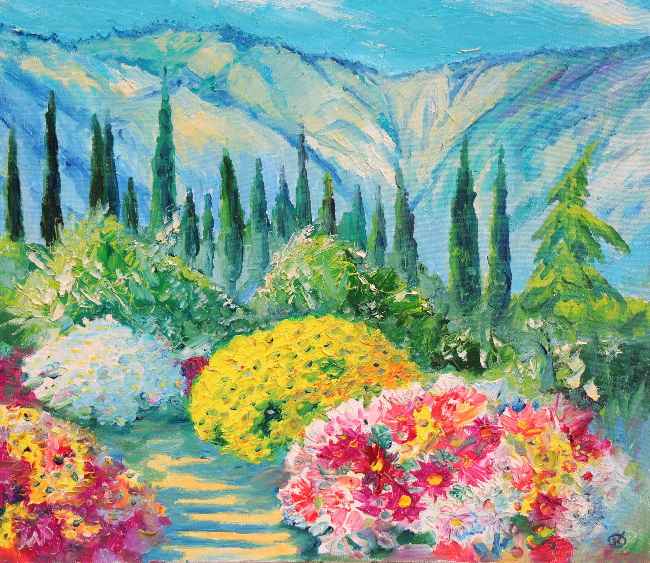 Крымский пейзаж. Продажа картин маслом на холсте в г. Ялта